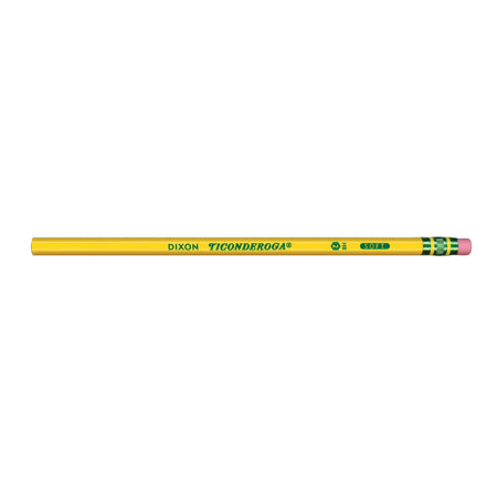 Ticonderoga The World's Best Pencil Wooden Pencil, 2.2mm, #2 Soft Lead, 96/Pack