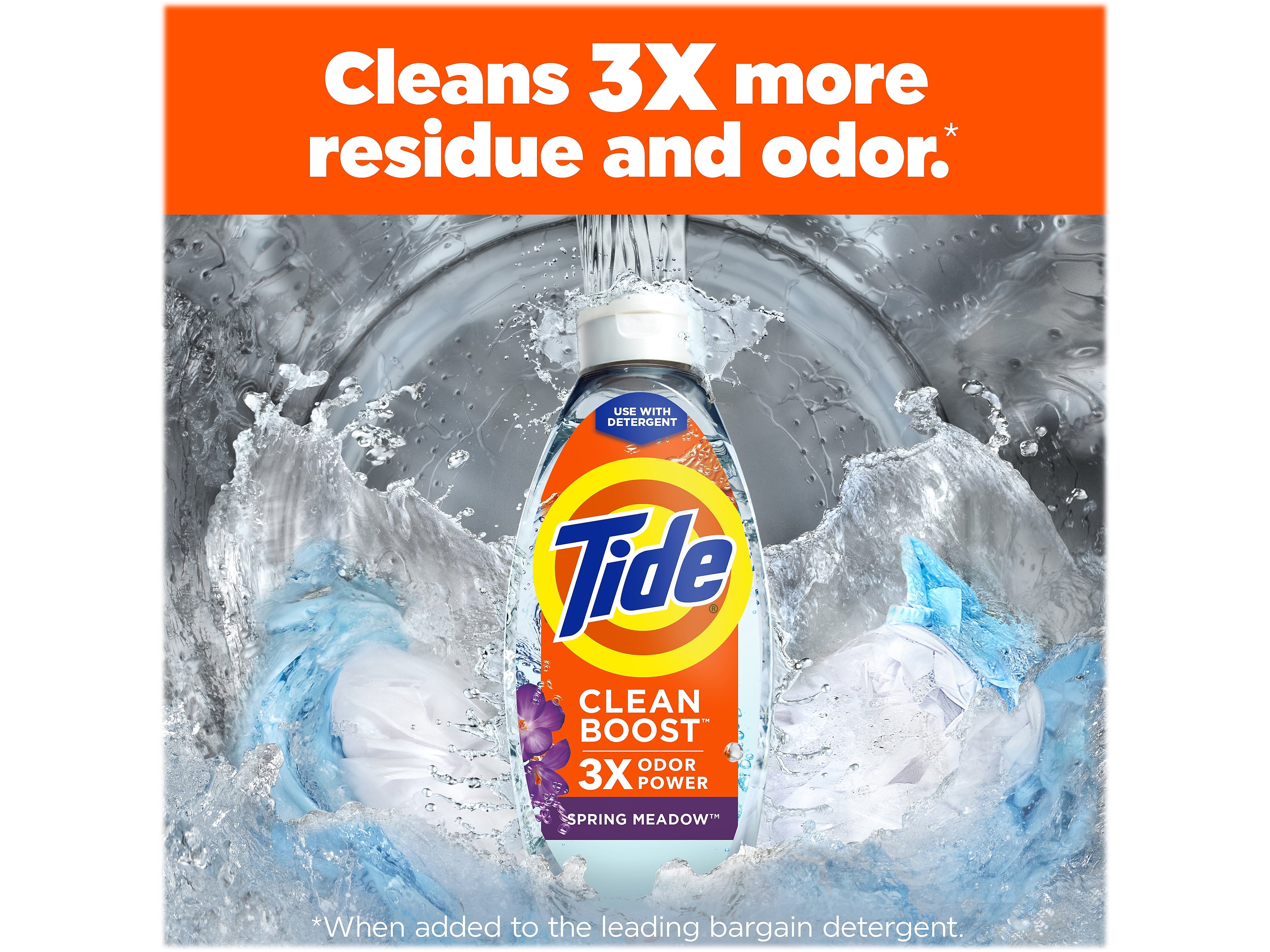 Tide Clean Boost In-Wash Scent Booster, Spring Meadow, 48 fl. oz.