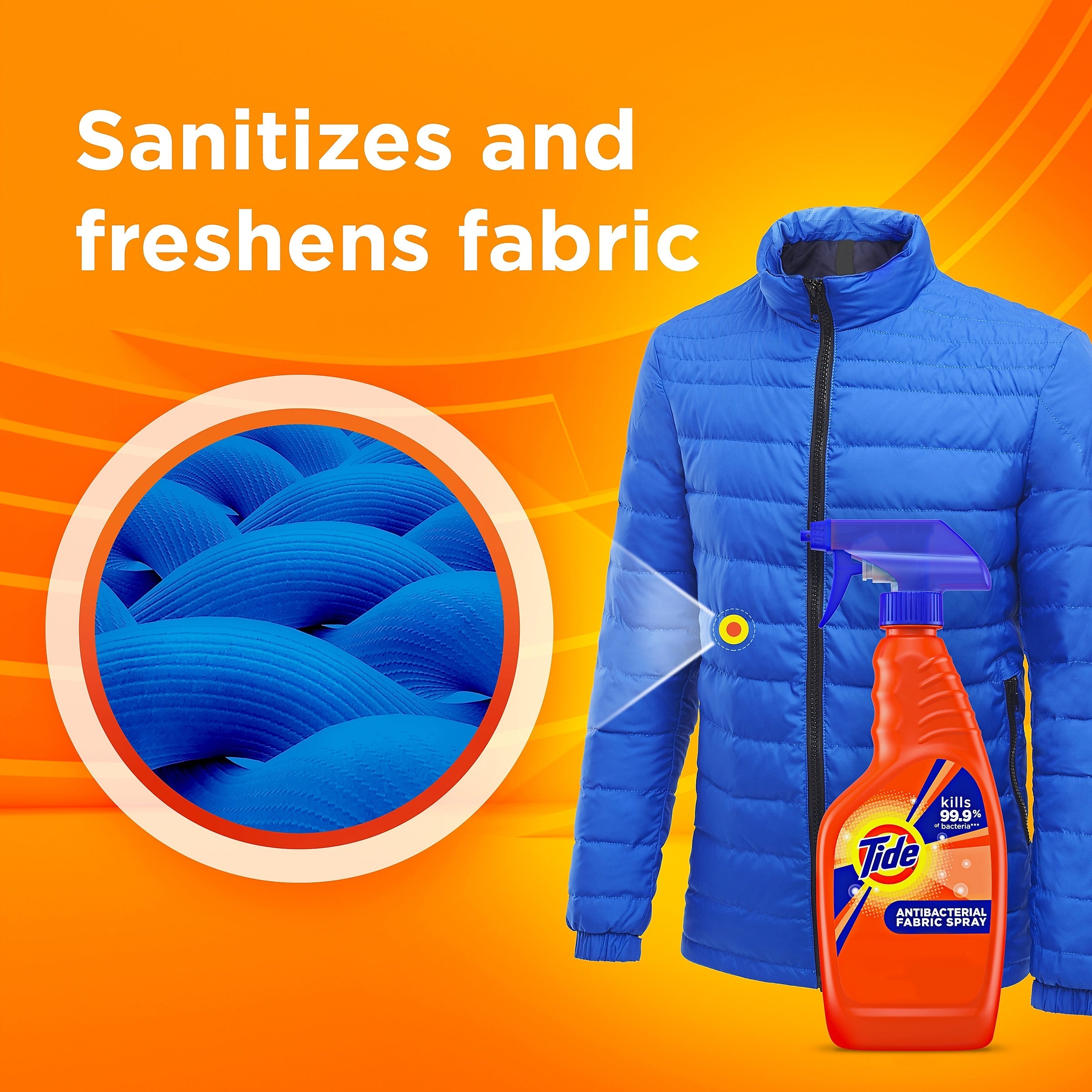Tide Fabric Antibacterial Laundry Sanitizer, 22 oz.