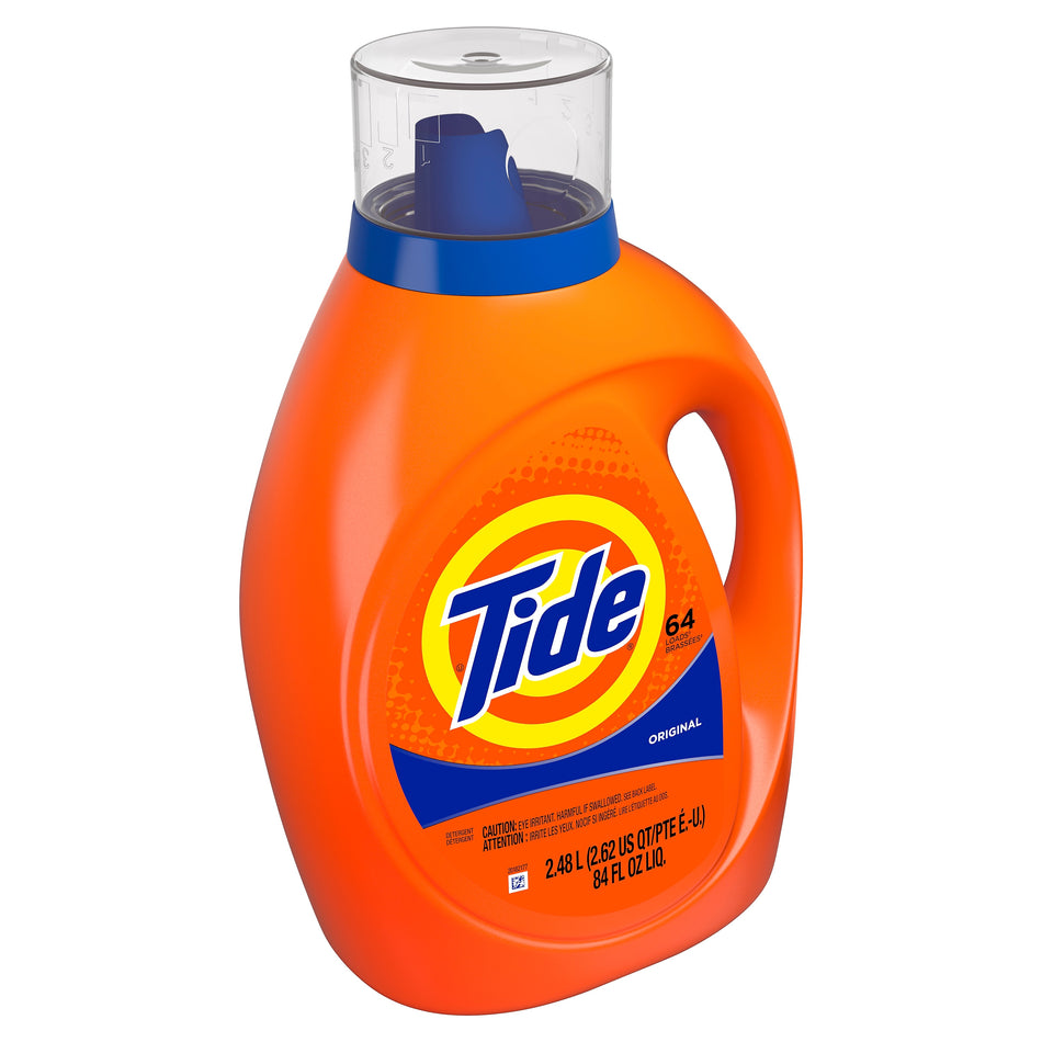 Tide HE Liquid Laundry Detergent, 64 Loads, 84 oz.