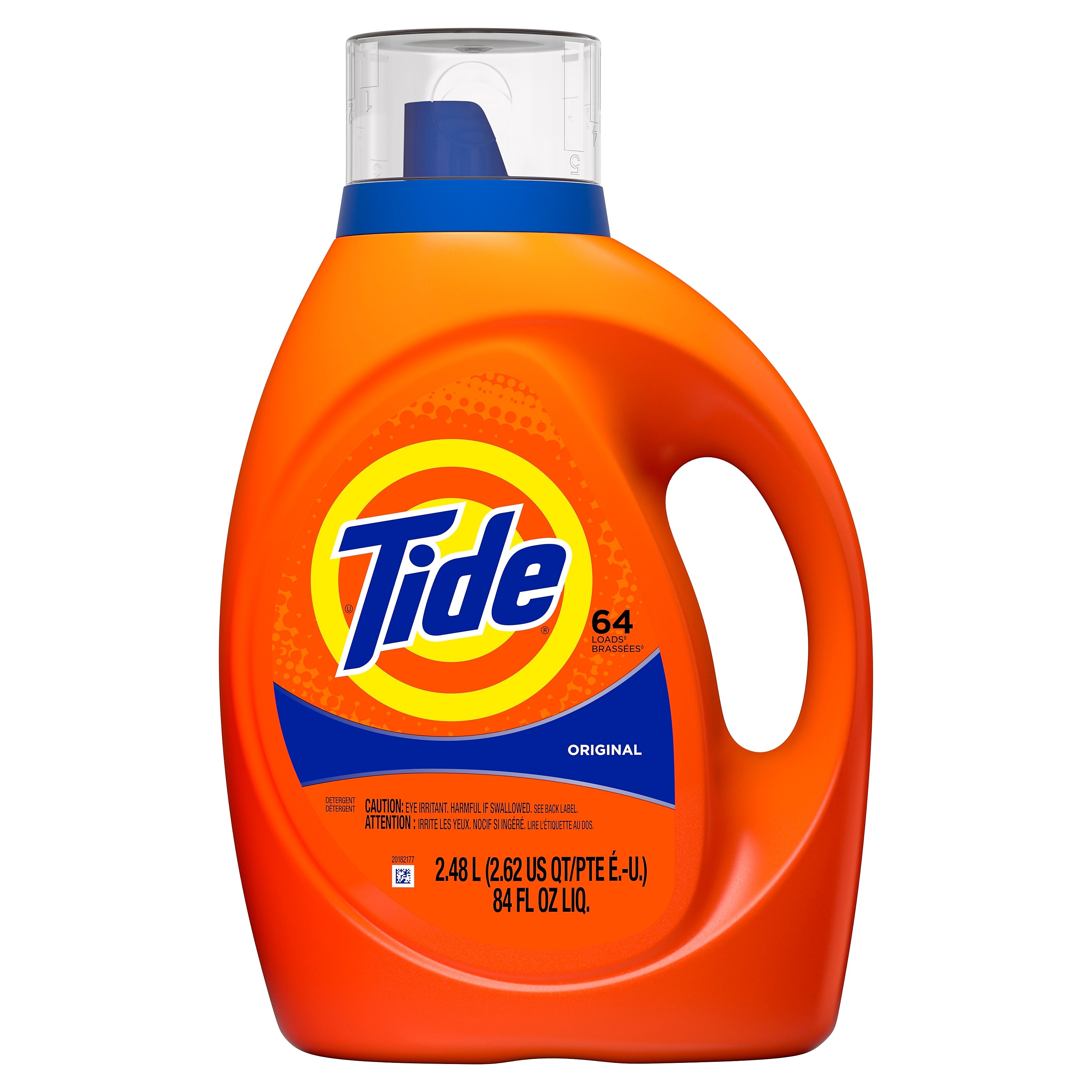 Tide HE Liquid Laundry Detergent, 64 Loads, 84 oz.