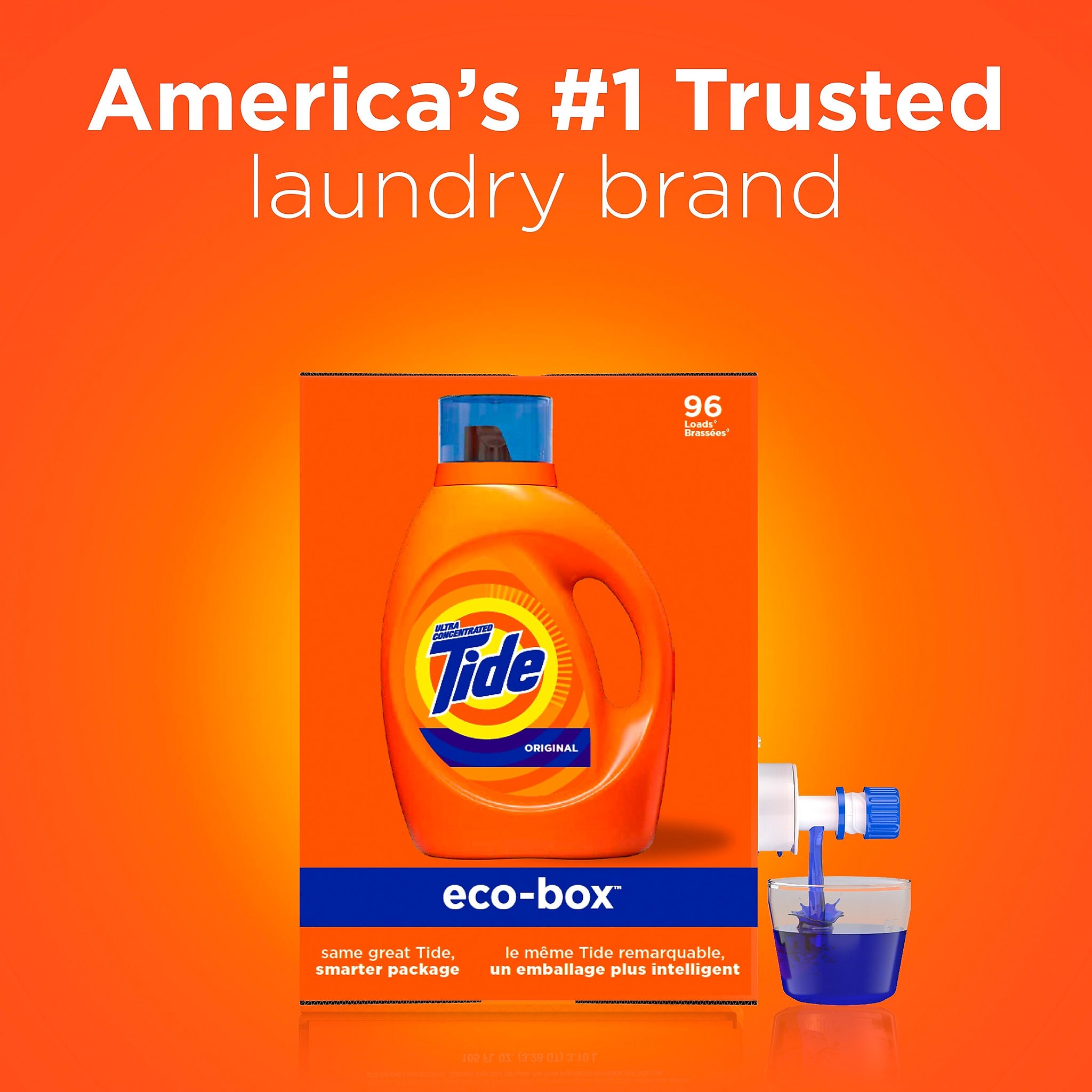 Tide HE Liquid Laundry Detergent, 96 Loads, 105 oz.