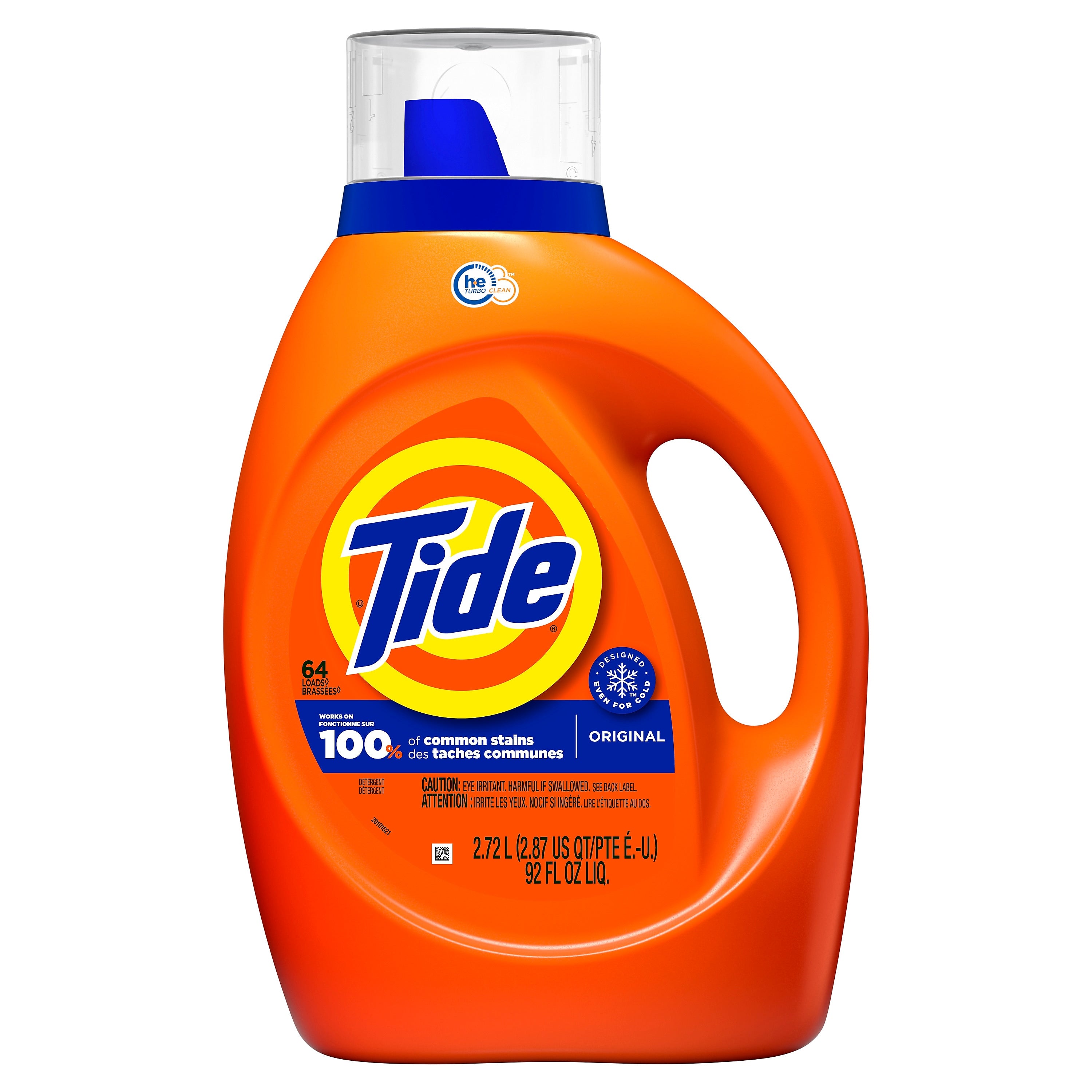 Tide HE Liquid Laundry Detergent, Original Scent, 64 Loads, 92 oz.