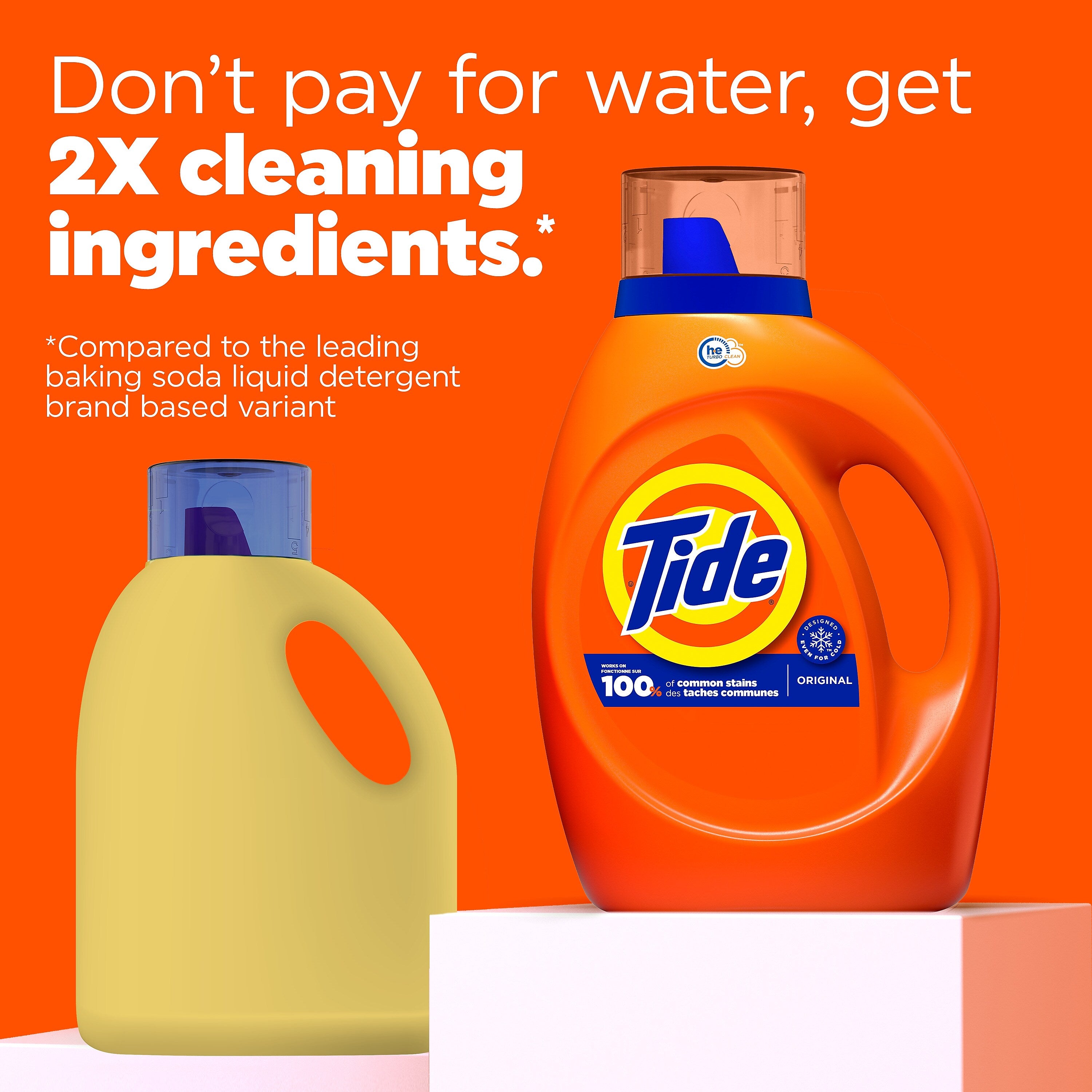 Tide HE Liquid Laundry Detergent, Original Scent, 64 Loads, 92 oz.