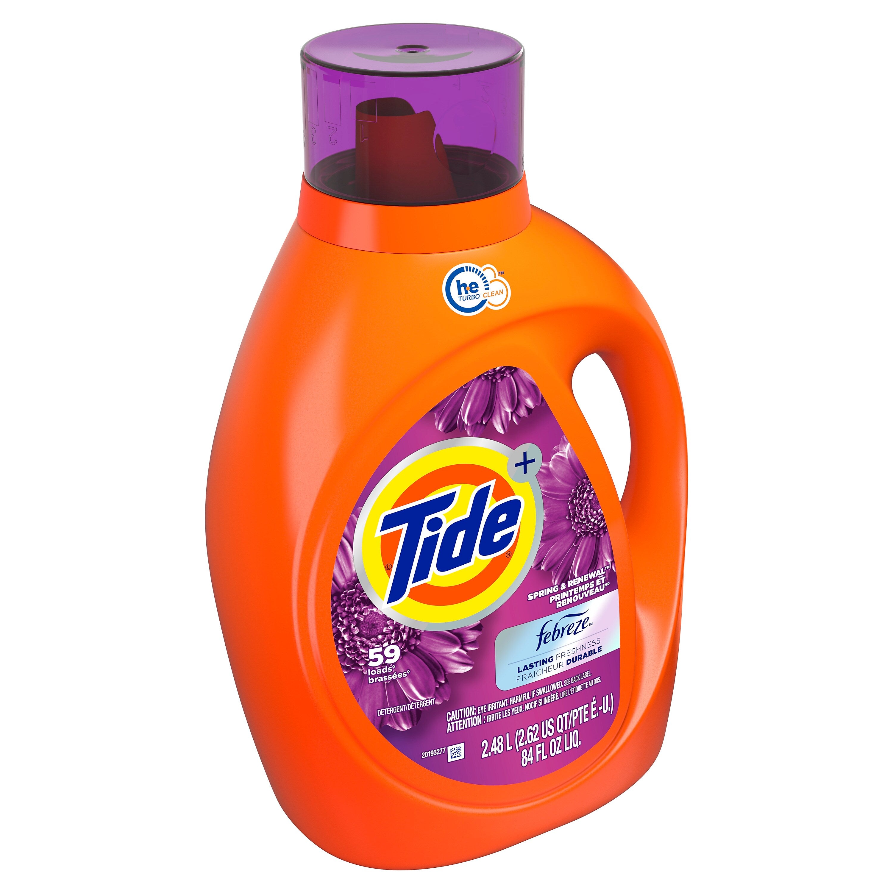 Tide Plus Febreze Freshness HE Liquid Laundry Detergent, 59 Loads, 84 oz.