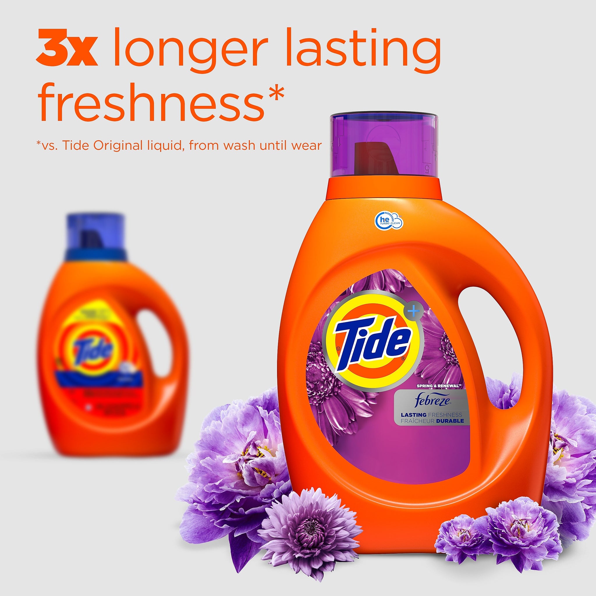 Tide Plus Febreze Freshness HE Liquid Laundry Detergent, 59 Loads, 84 oz.