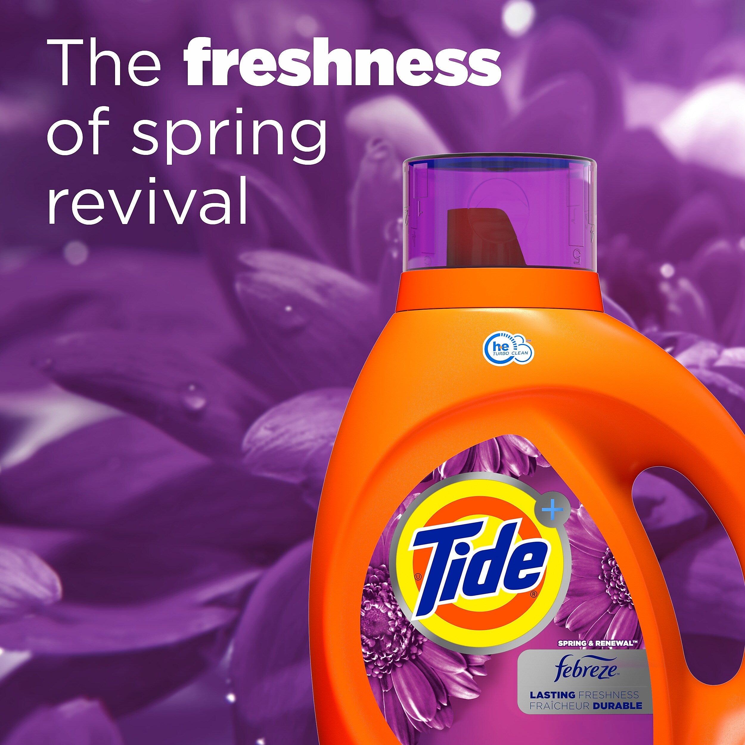 Tide Plus Febreze Freshness HE Liquid Laundry Detergent, 59 Loads, 84 oz.