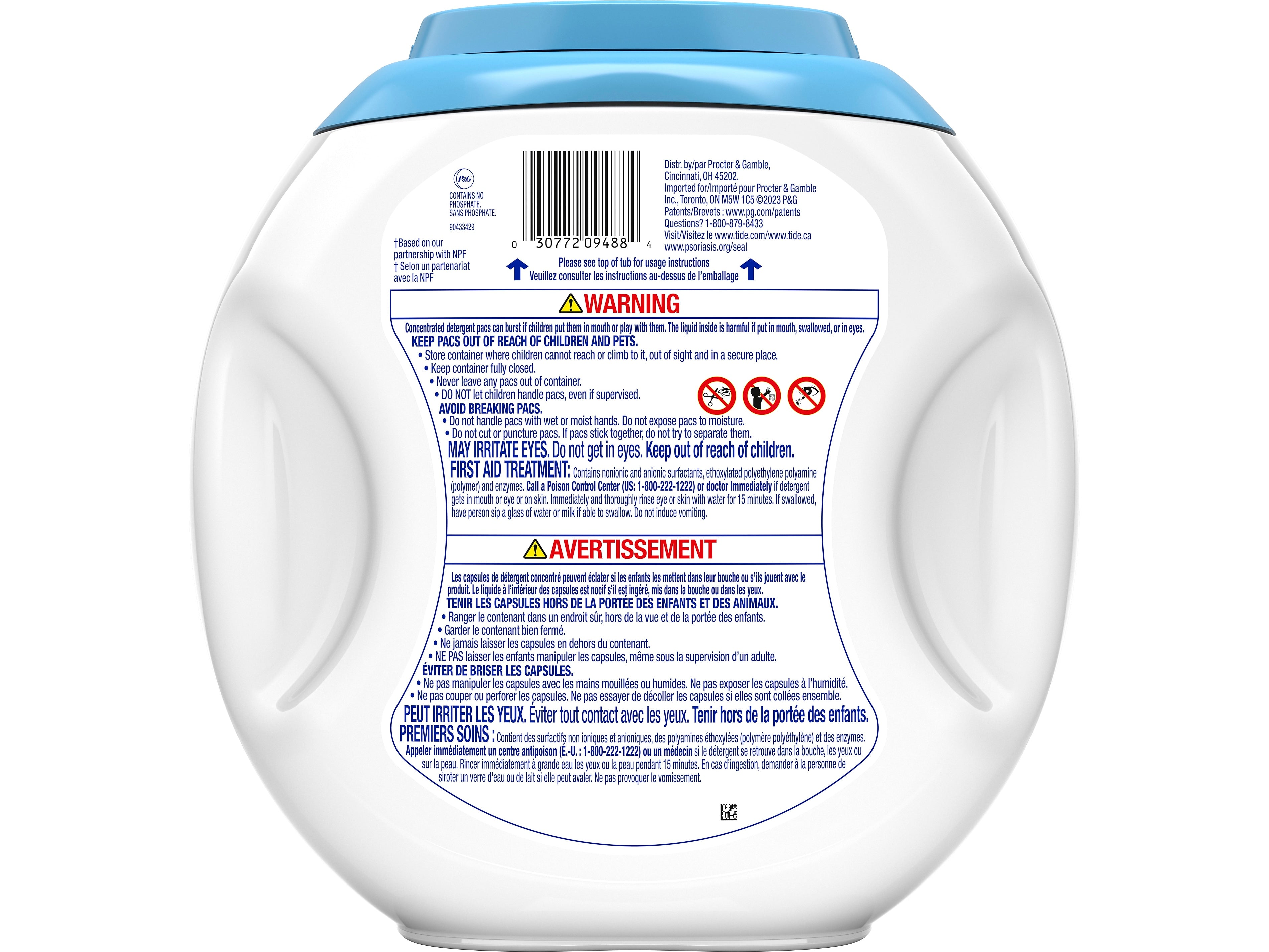 Tide PODS Free & Gentle HE Laundry Detergent Capsule, Coldwater Clean, 63 Oz., 76/Pack