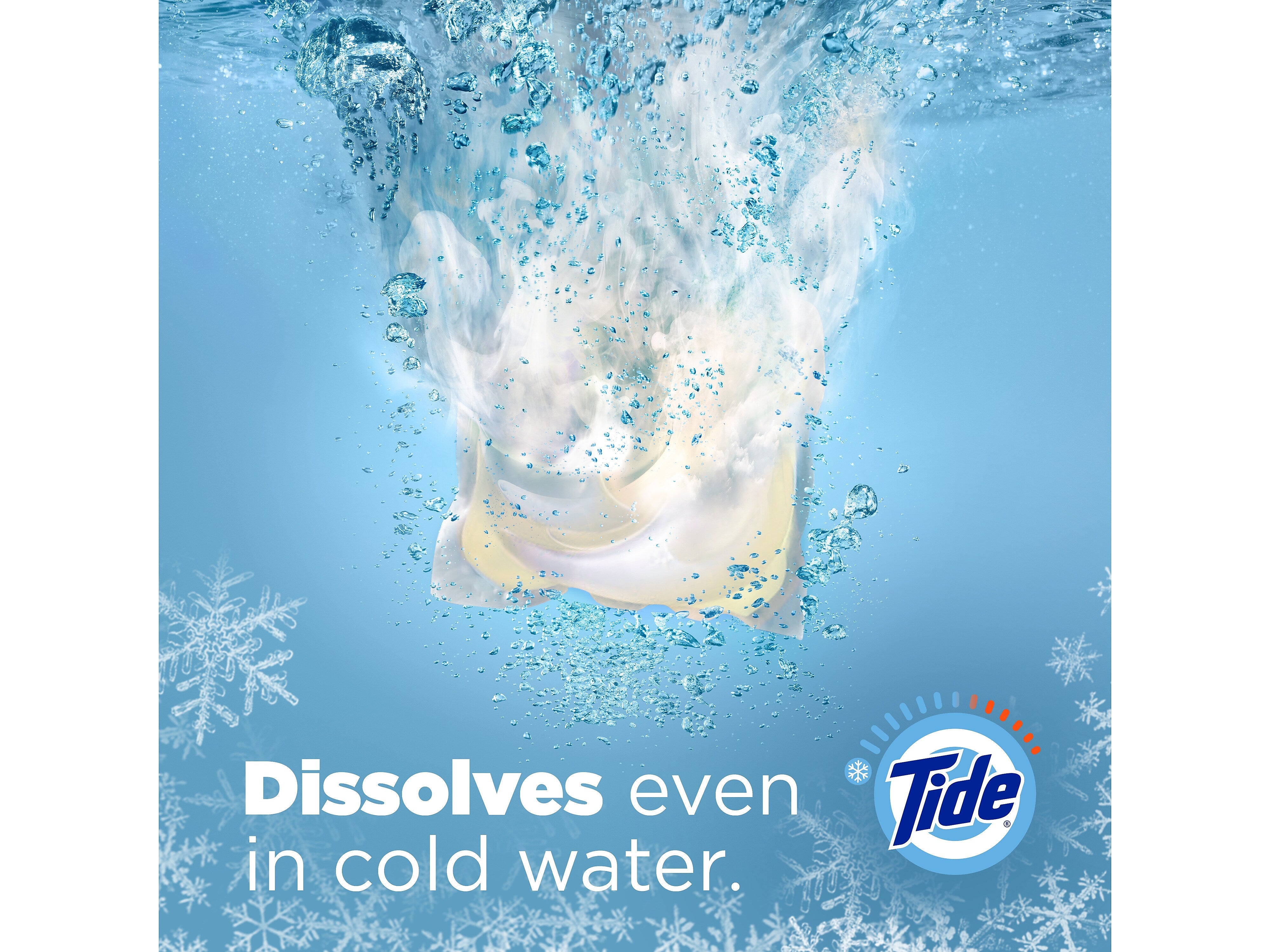 Tide PODS Free & Gentle HE Laundry Detergent Capsule, Coldwater Clean, 63 Oz., 76/Pack