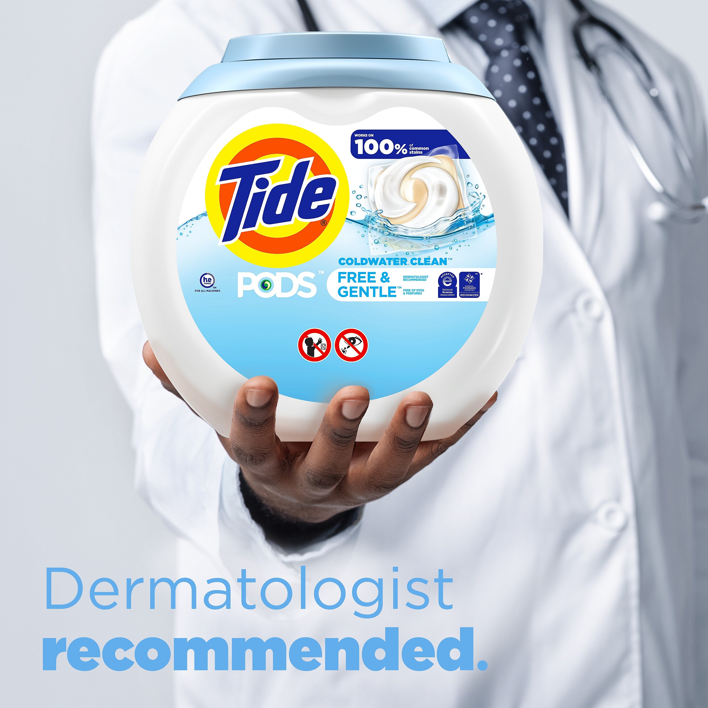 Tide PODS Free & Gentle Laundry Detergent Capsules, 58 oz., 81 Capsules