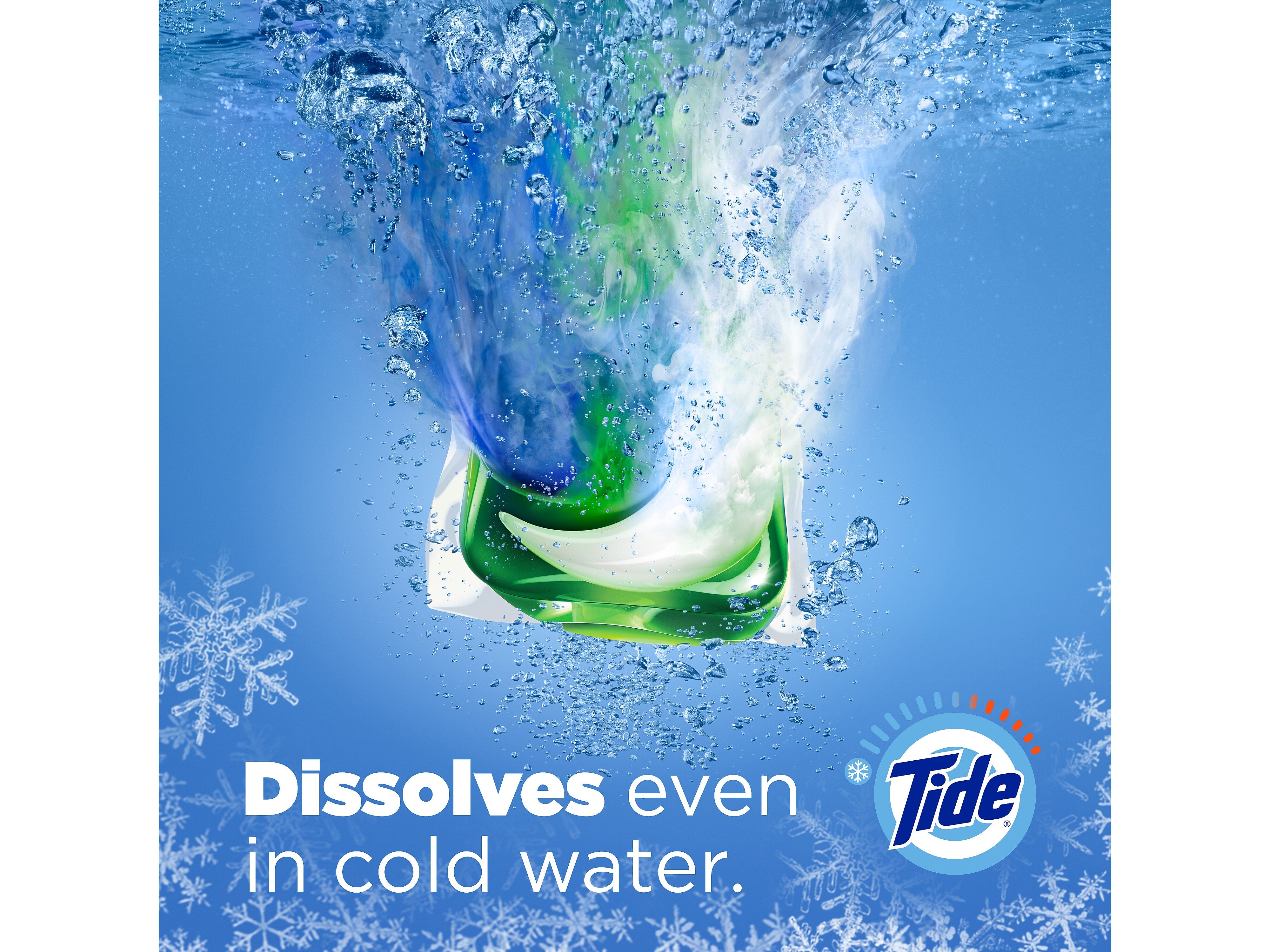 Tide PODS HE Laundry Detergent Capsules, Coldwater Clean Original, 66 Oz., 76/Pack, 4 Packs/Carton