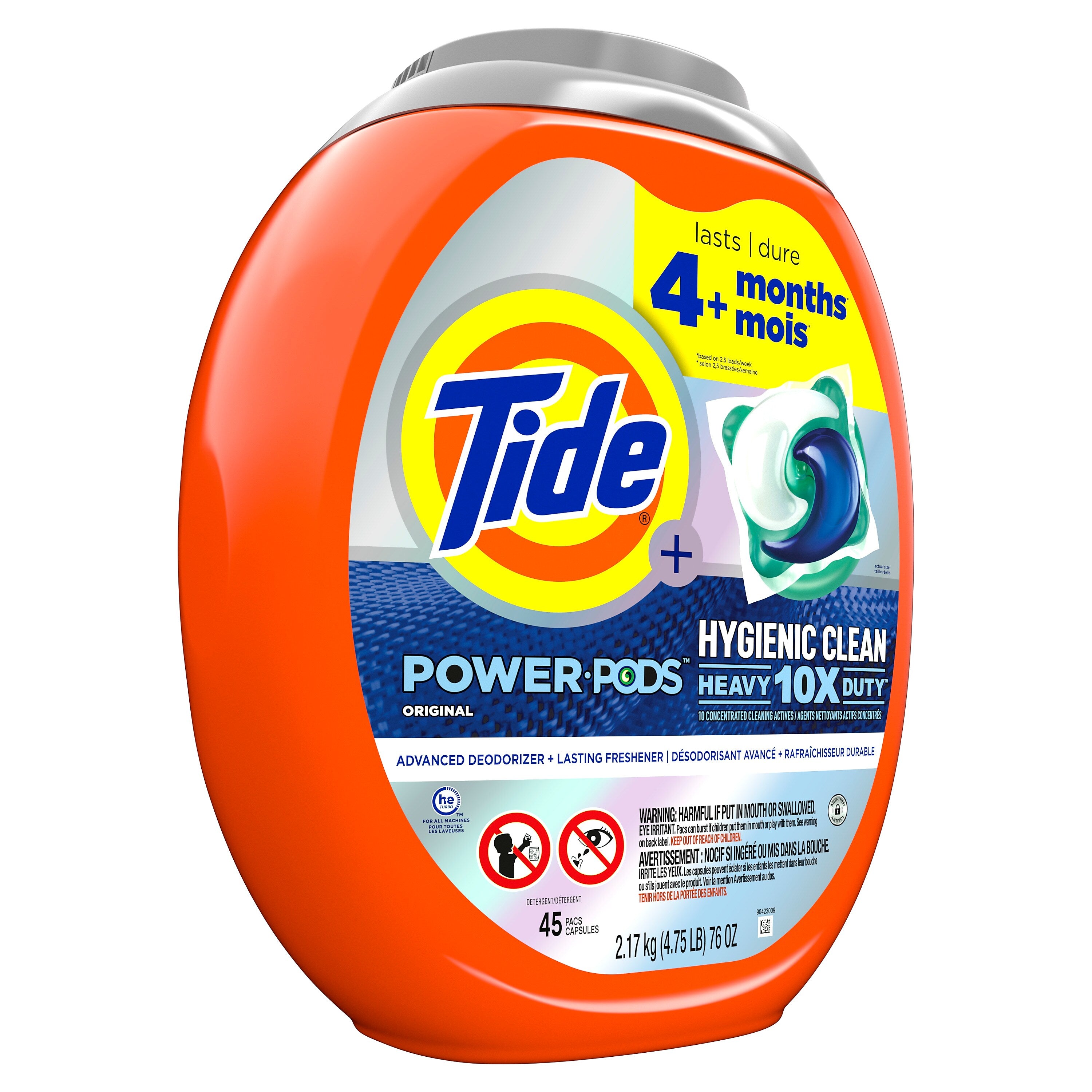 Tide Power PODS Laundry Detergent Pacs, Original, 45 Capsules