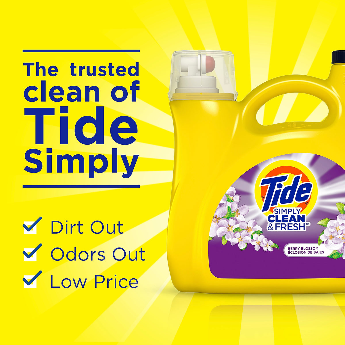 Tide Simply Clean & Fresh Liquid Laundry Detergent, 89 Loads, 128 oz.