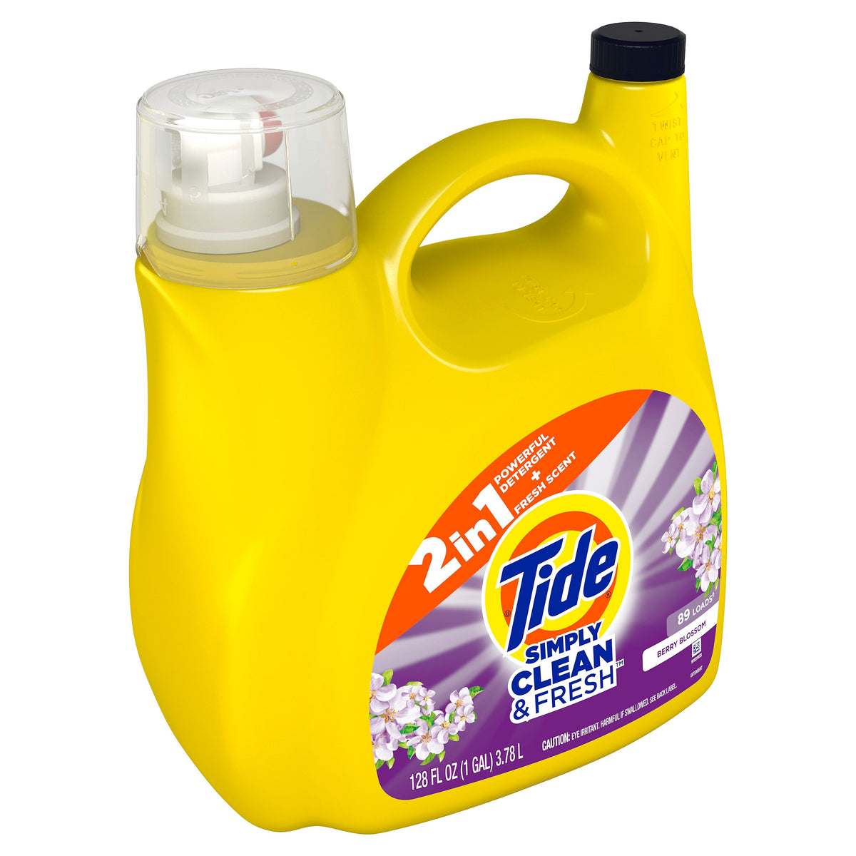 Tide Simply Clean & Fresh Liquid Laundry Detergent, 89 Loads, 128 oz.