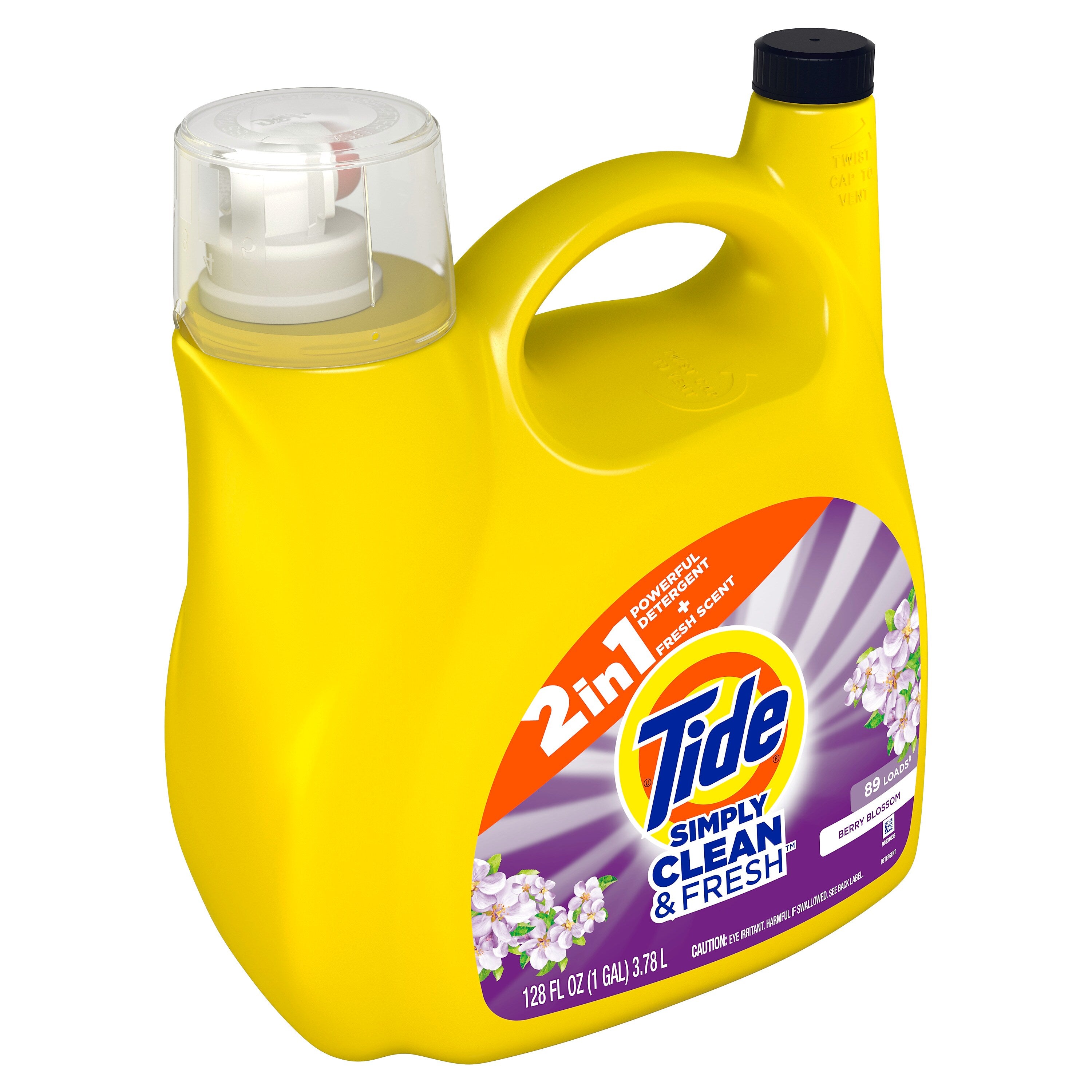 Tide Simply Clean & Fresh Liquid Laundry Detergent, 89 Loads, 128 oz.