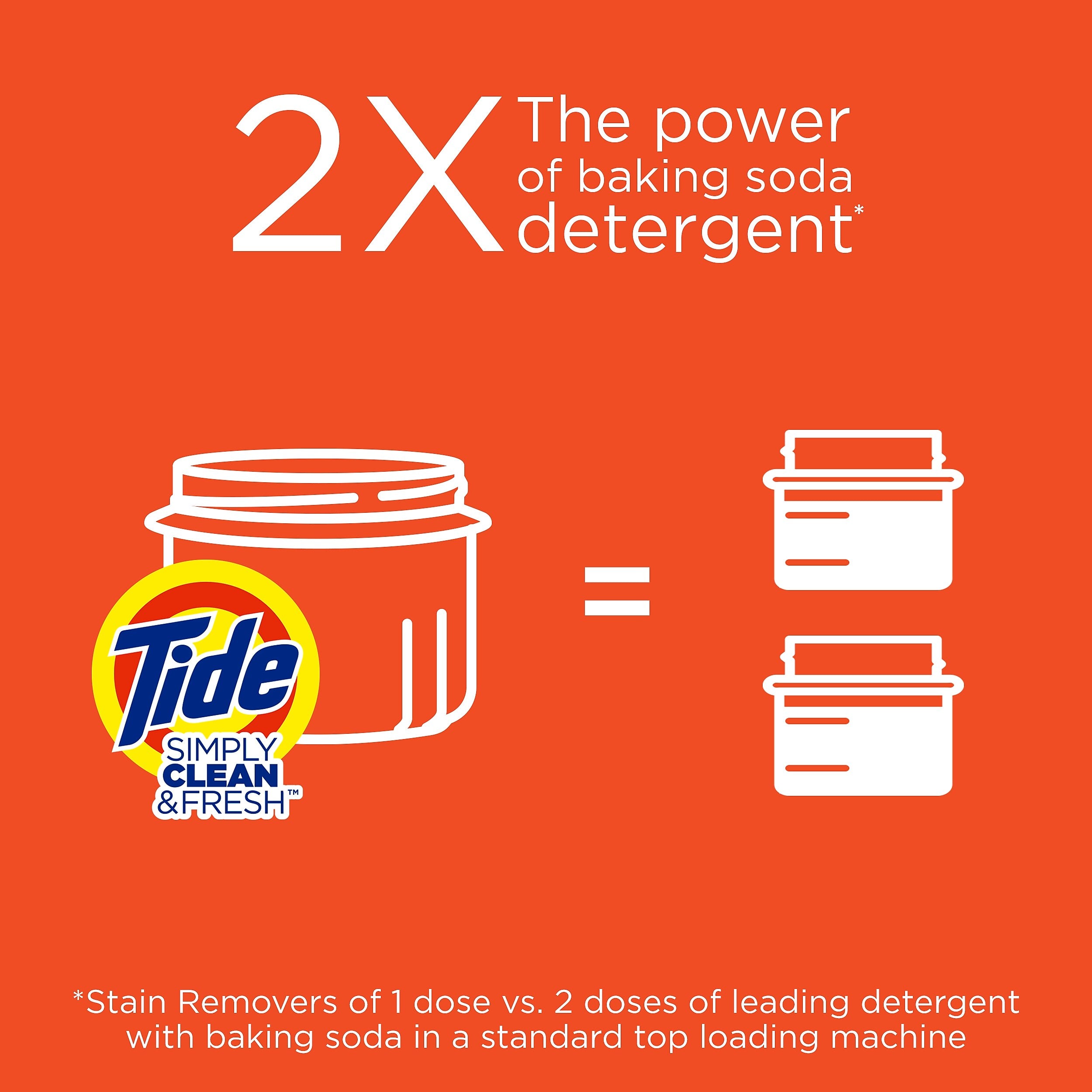 Tide Simply Clean & Fresh Liquid Laundry Detergent, Daybreak Fresh, 89 Loads, 128 fl. oz.