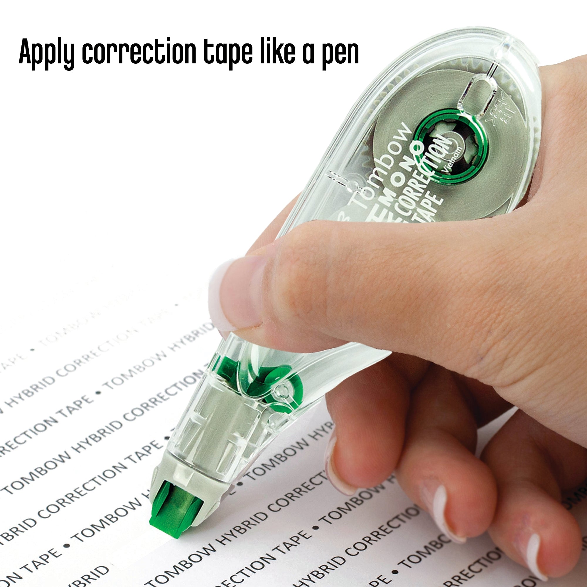 Tombow MONO Hybrid Style Correction Tape, White, 10/Pack