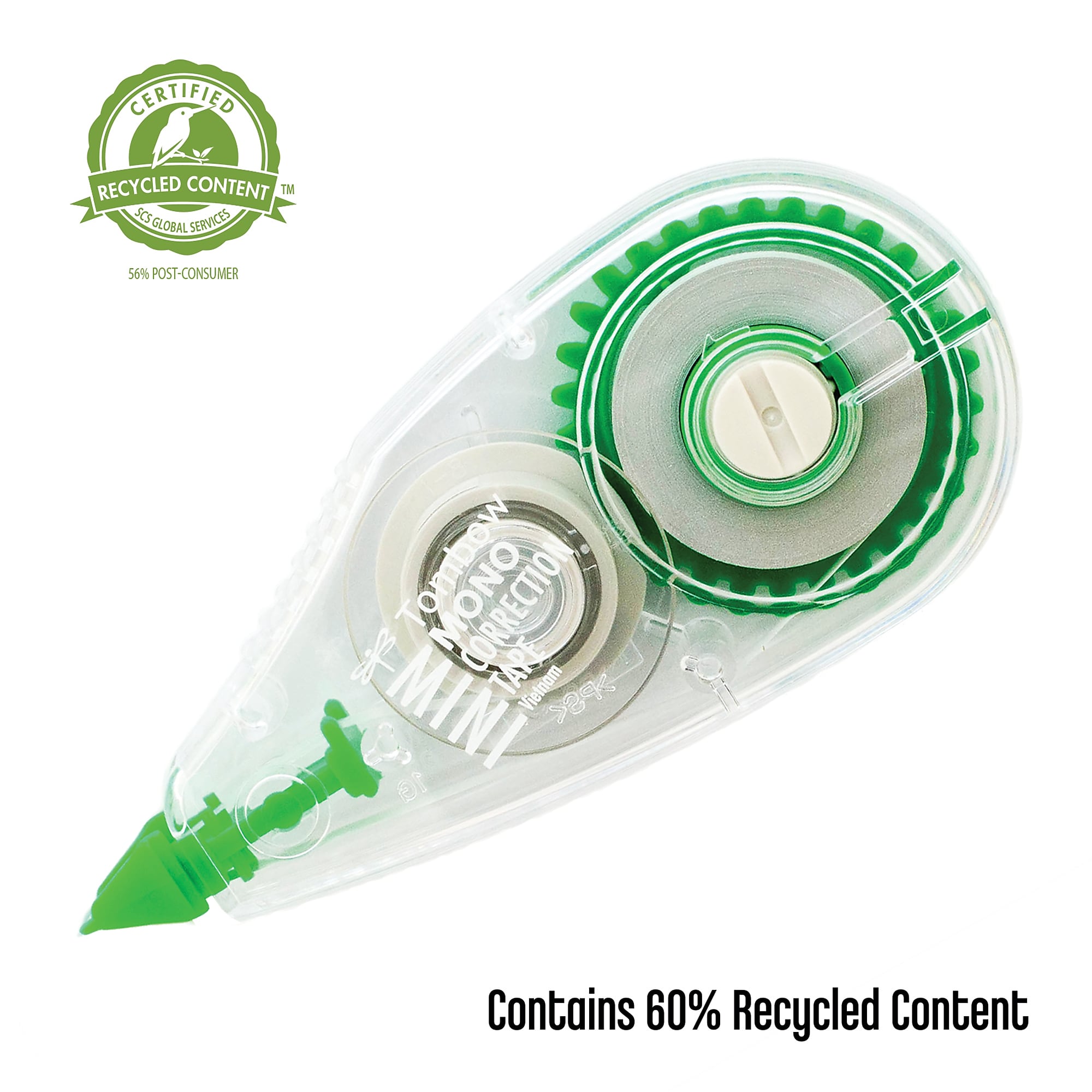 Tombow MONO Mini Correction Tape, White, 10/Pack