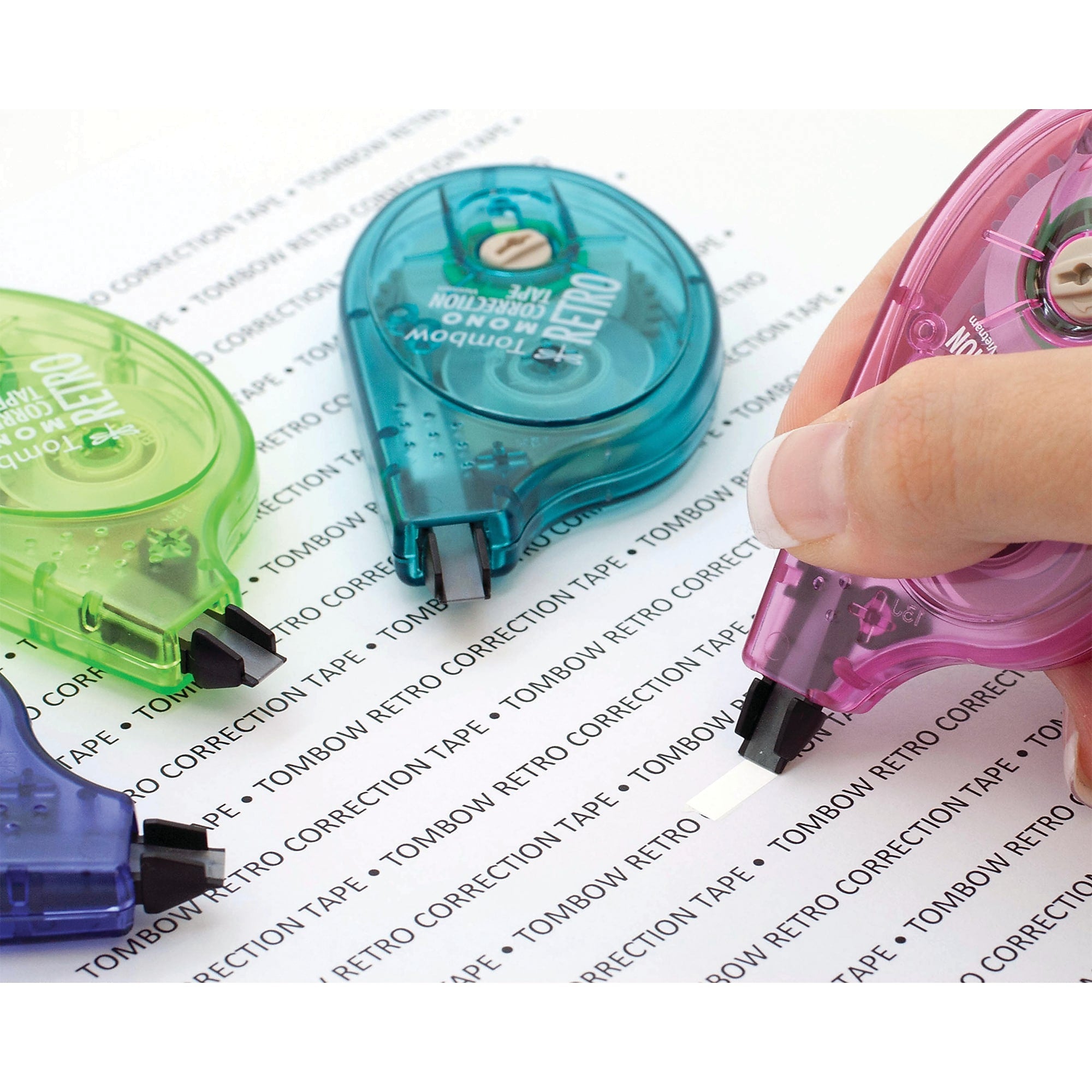 Tombow MONO Retro Correction Tape, White, 10/Pack