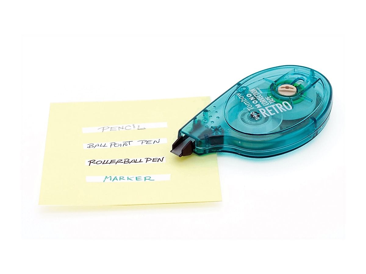 Tombow MONO Retro Correction Tape, White, 4/Pack
