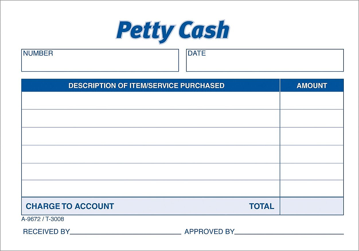 TOPS 1-Part Petty Cash, 5