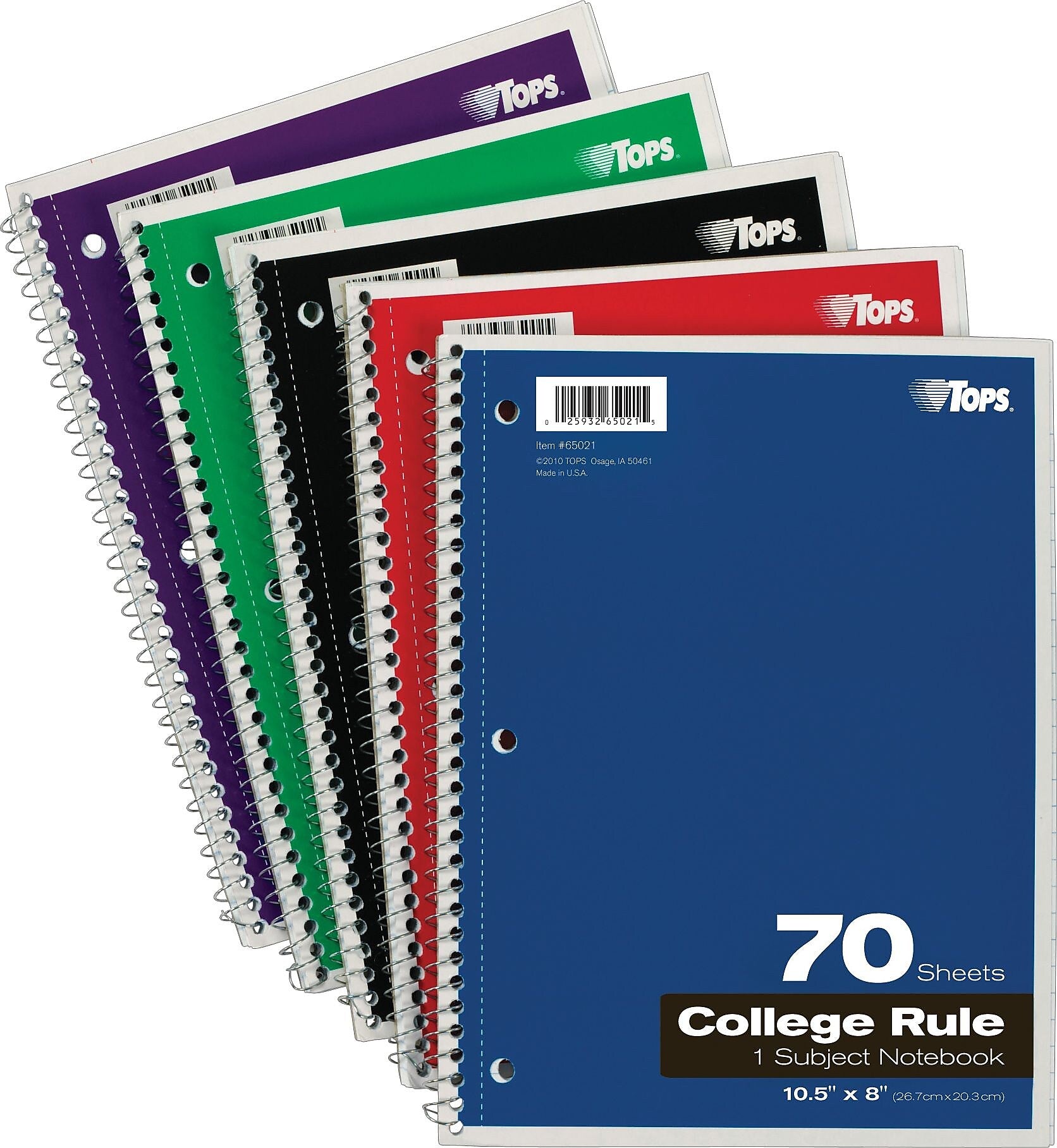 TOPS 1-Subject Notebook, 8