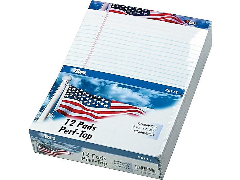 TOPS American Pride Notepads, 8.5