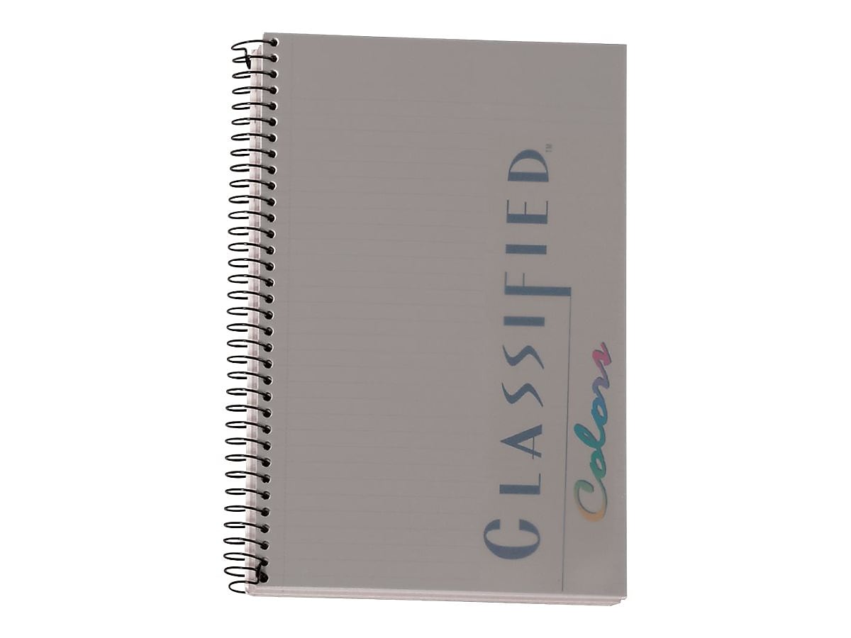 TOPS Classified Colors 1-Subject Notebooks, 5.5