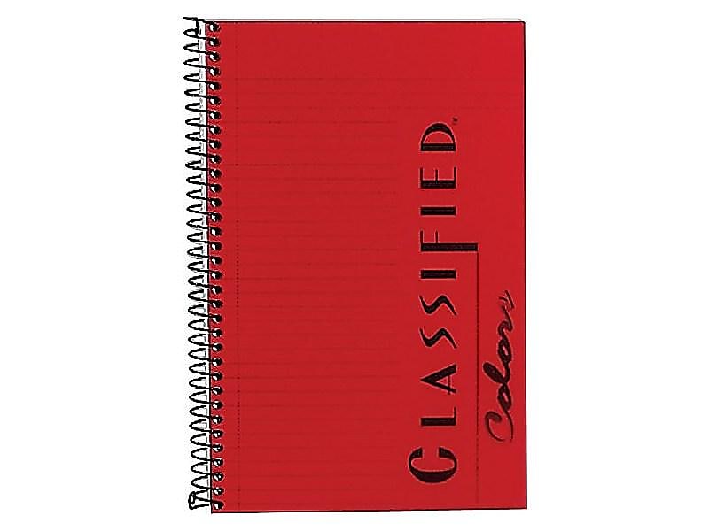 TOPS Classified Colors 1-Subject Notebooks, 5.5