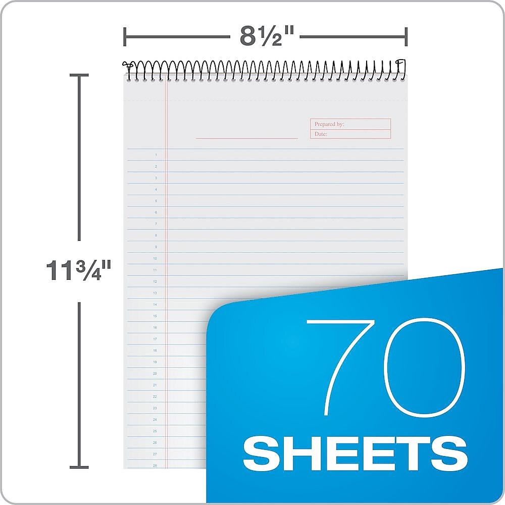 TOPS Docket Gold Notepad, 8.5