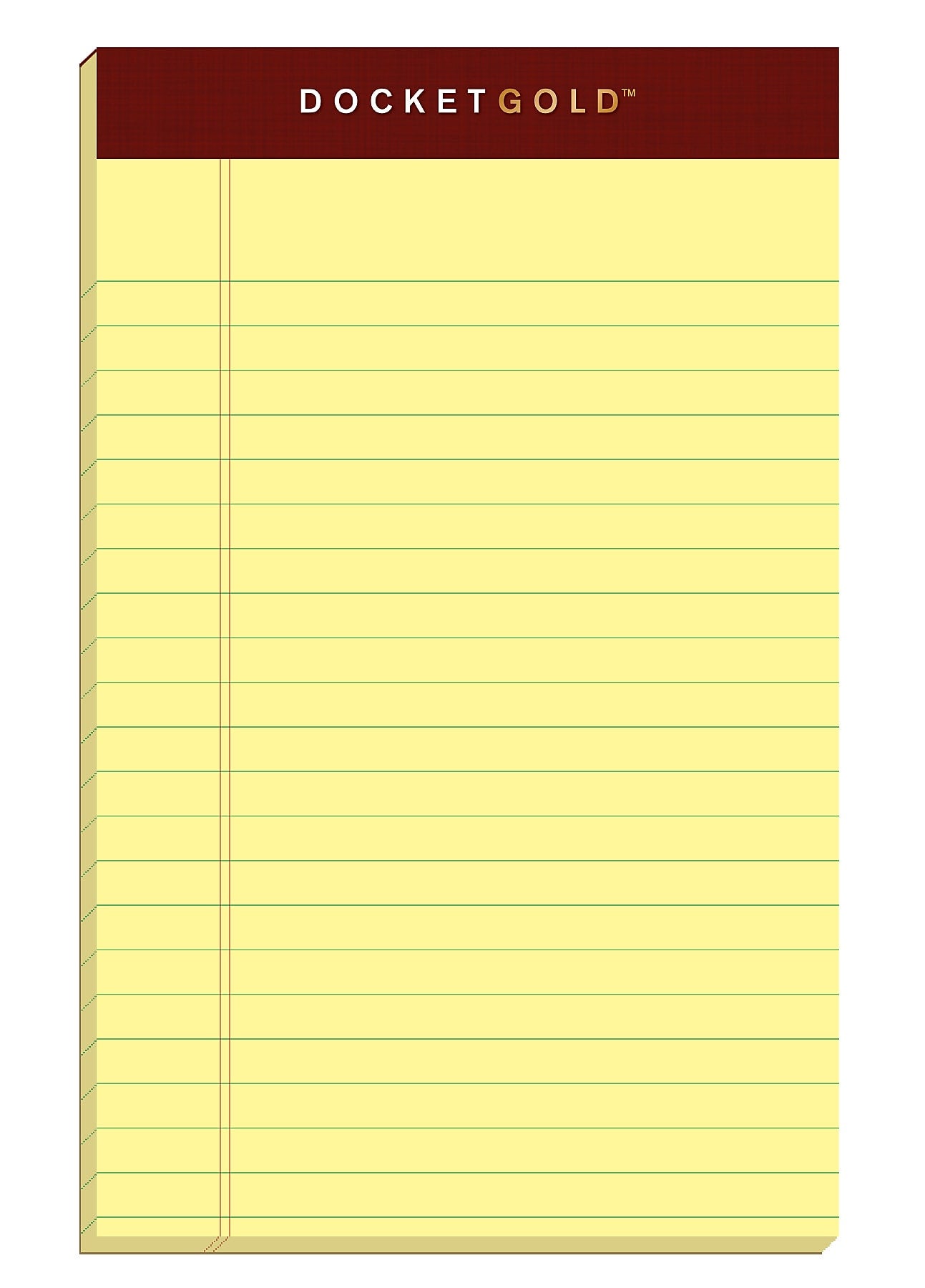 Tops Docket Gold Notepads, 5