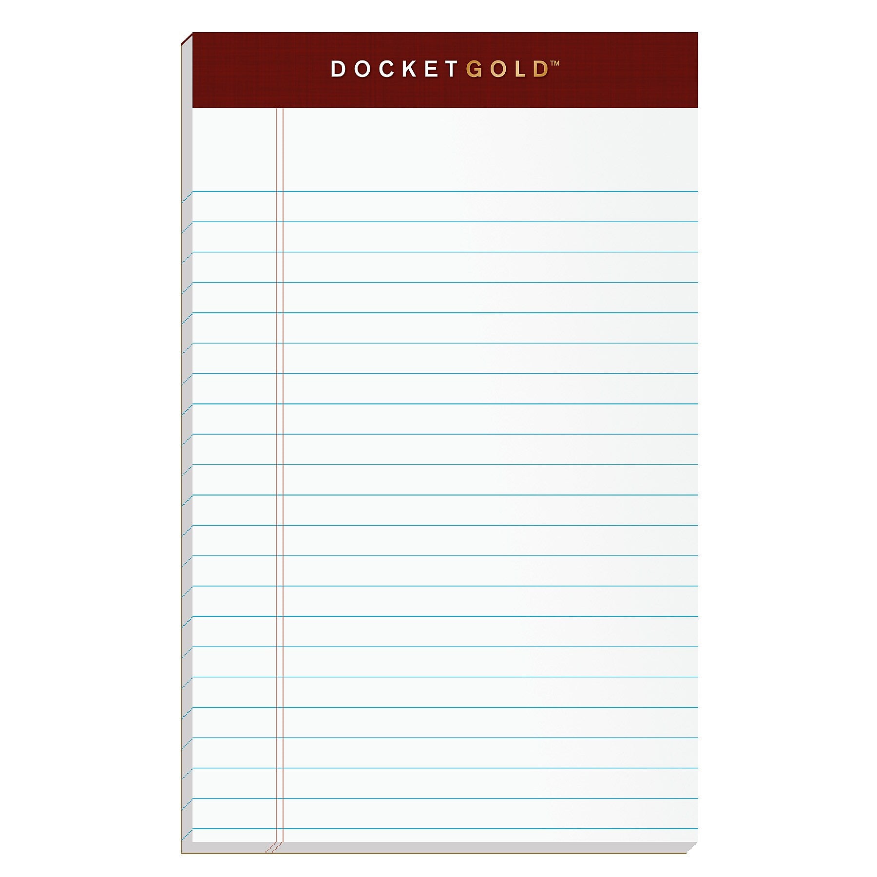 Tops Docket Gold Notepads, 5