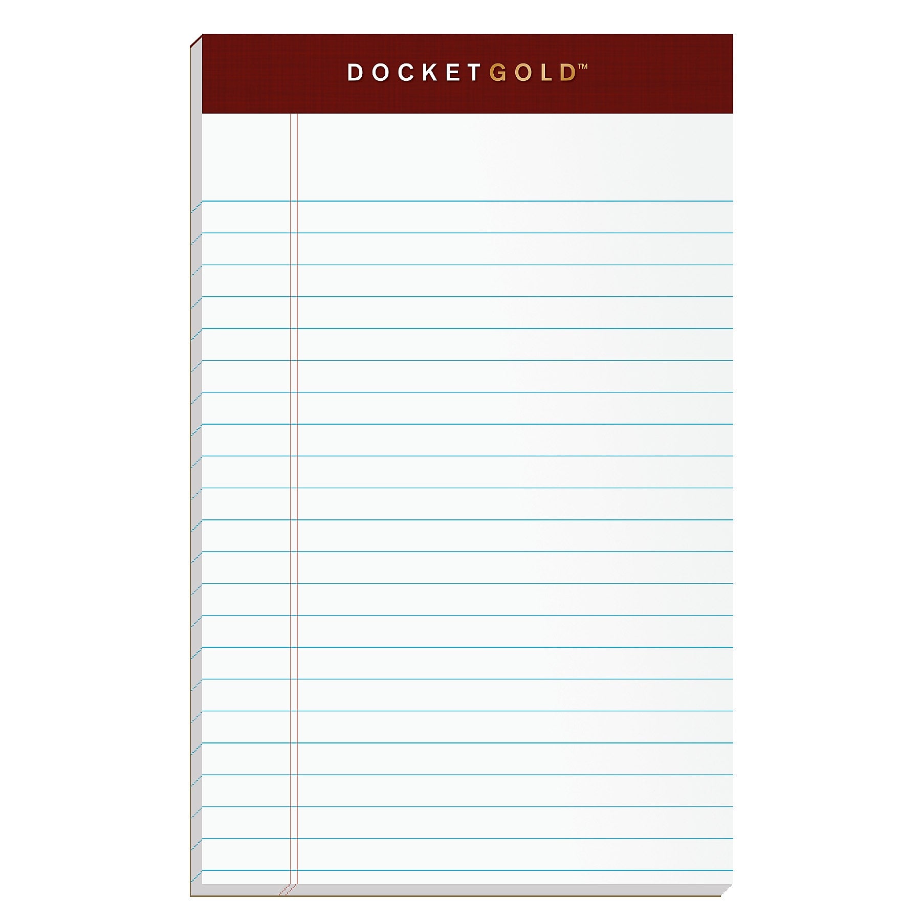 Tops Docket Gold Notepads, 5