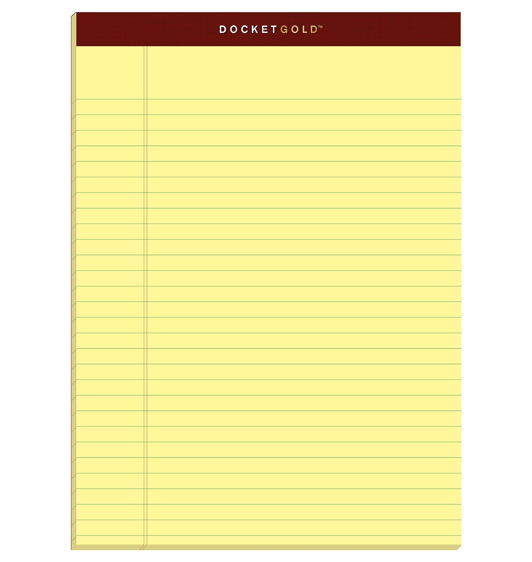 Tops Docket Gold Notepads, 8.5