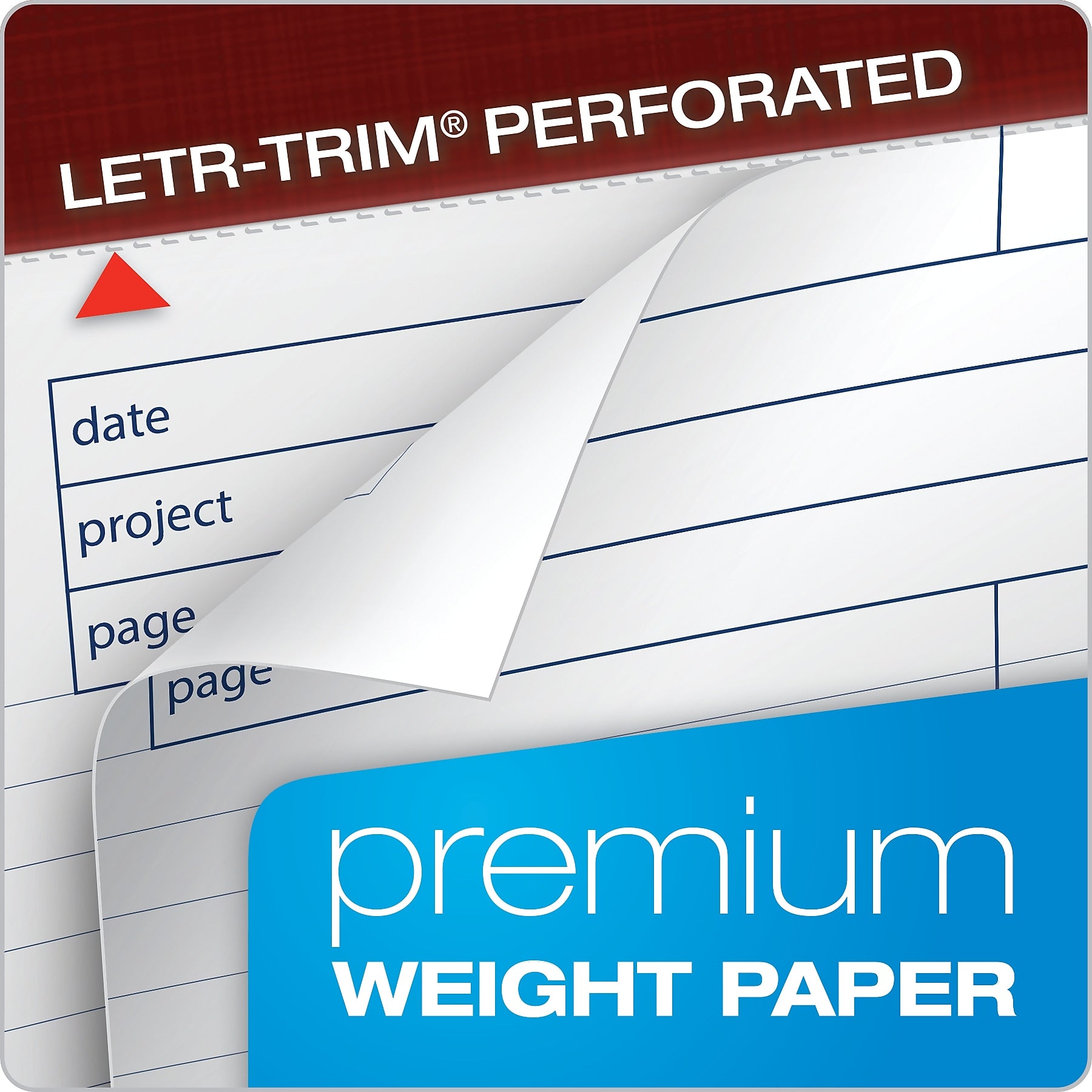 TOPS Docket Gold Notepads, 8.5