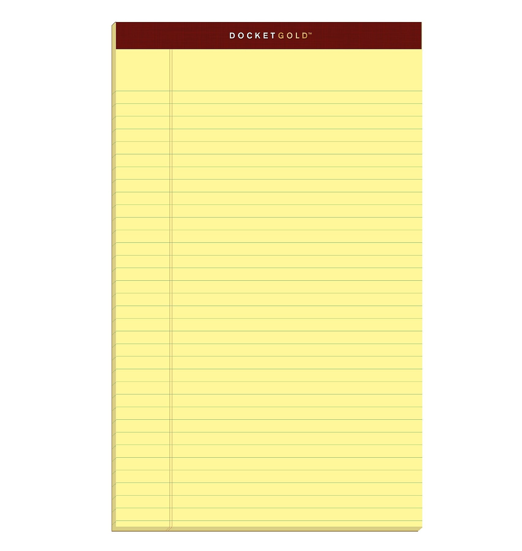 Tops Docket Gold Notepads, 8.5