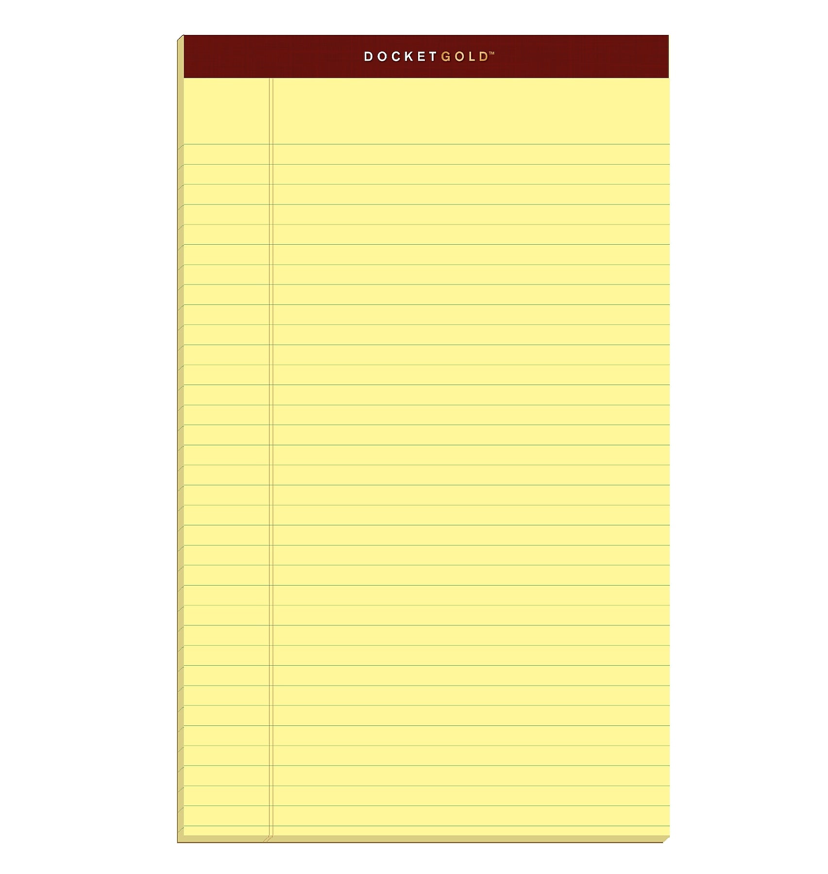 Tops Docket Gold Notepads, 8.5