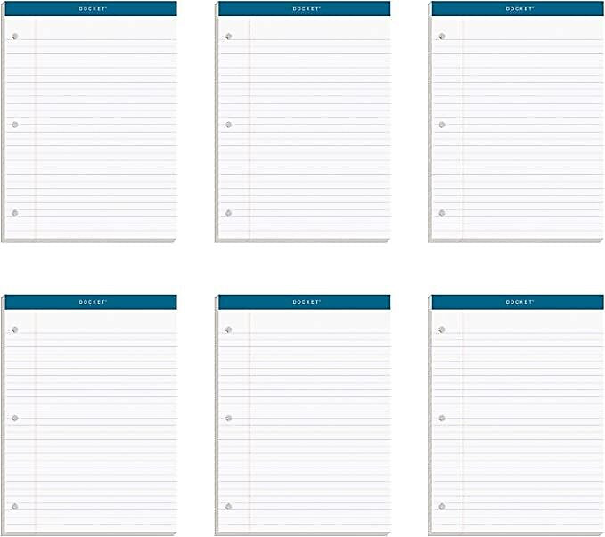 TOPS Docket Notepads, 8.25