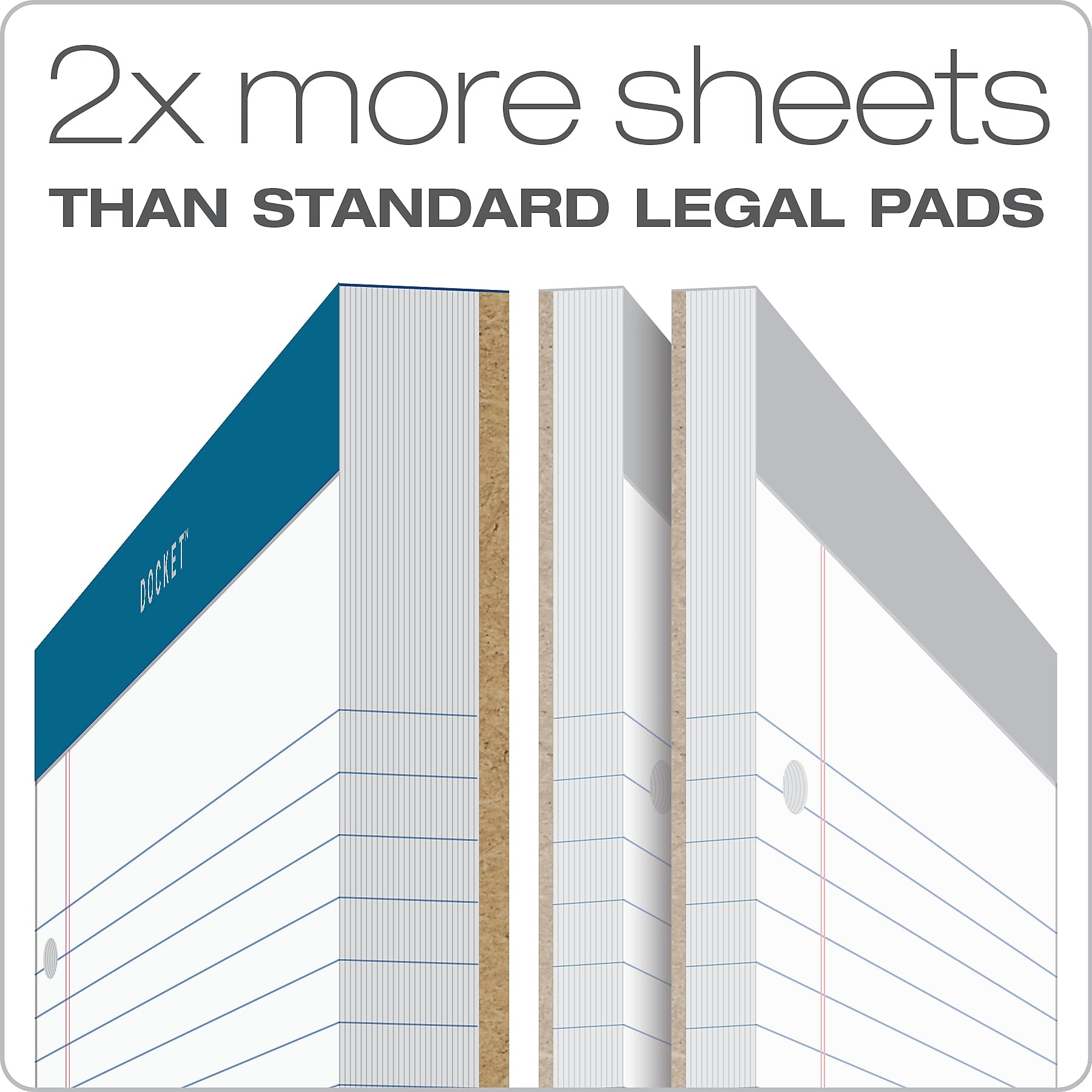 TOPS Docket Notepads, 8.25