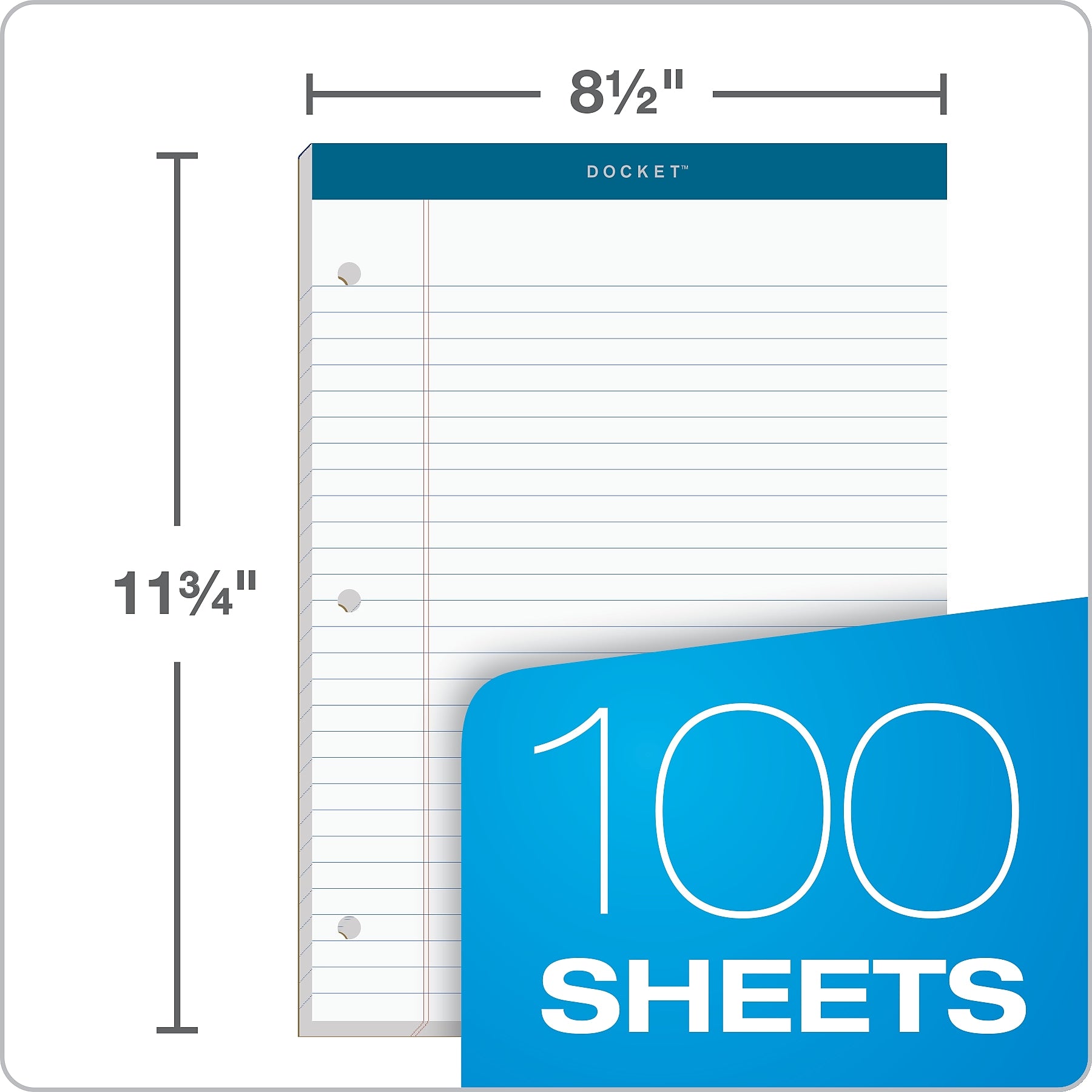 TOPS Docket Notepads, 8.25