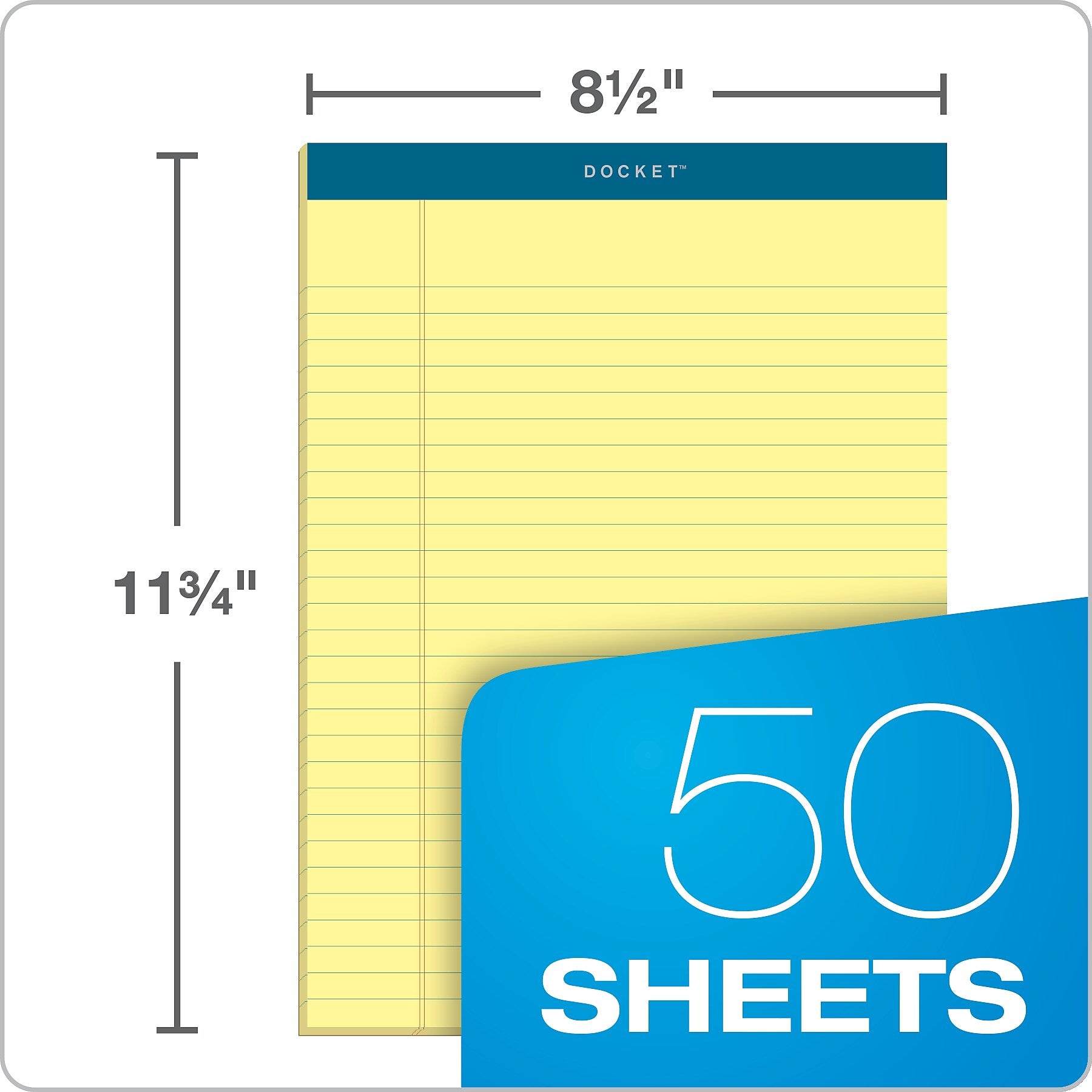 TOPS Docket Notepads, 8.5