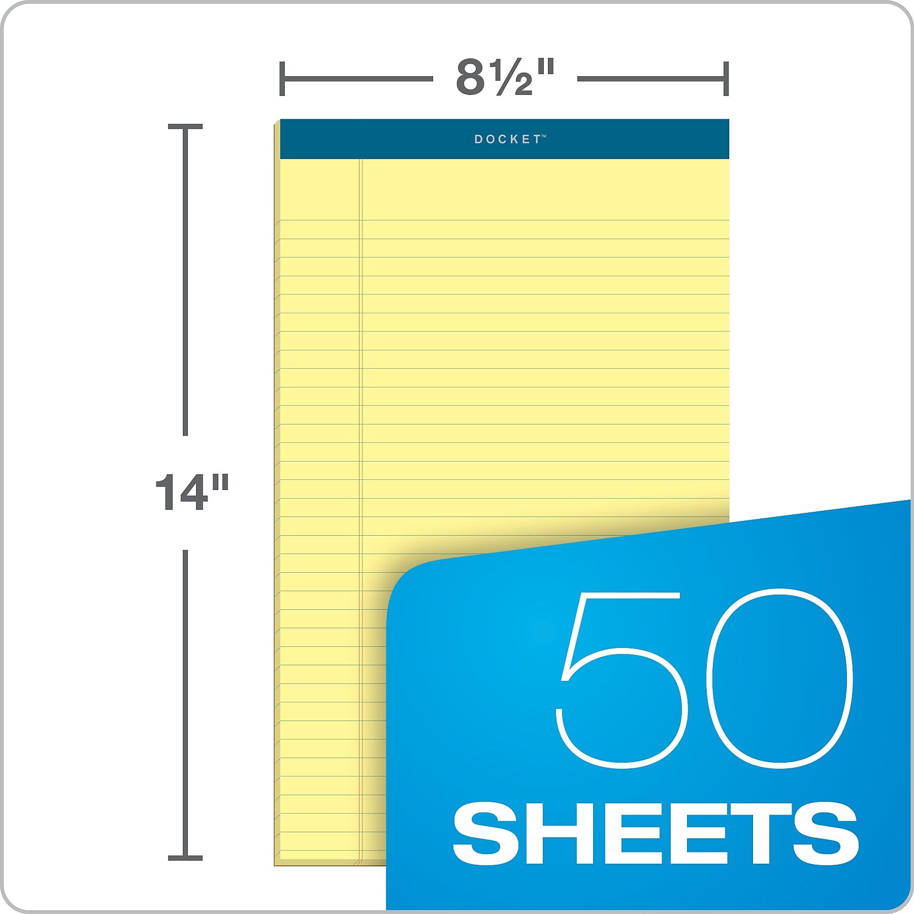 TOPS Docket Notepads, 8.5