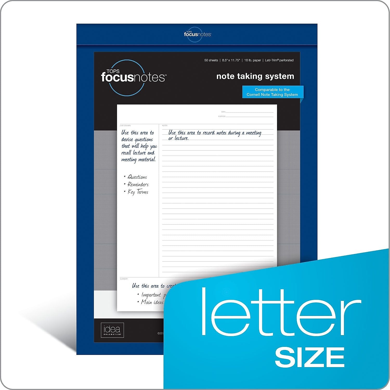 TOPS FocusNotes Notepad, 8.5