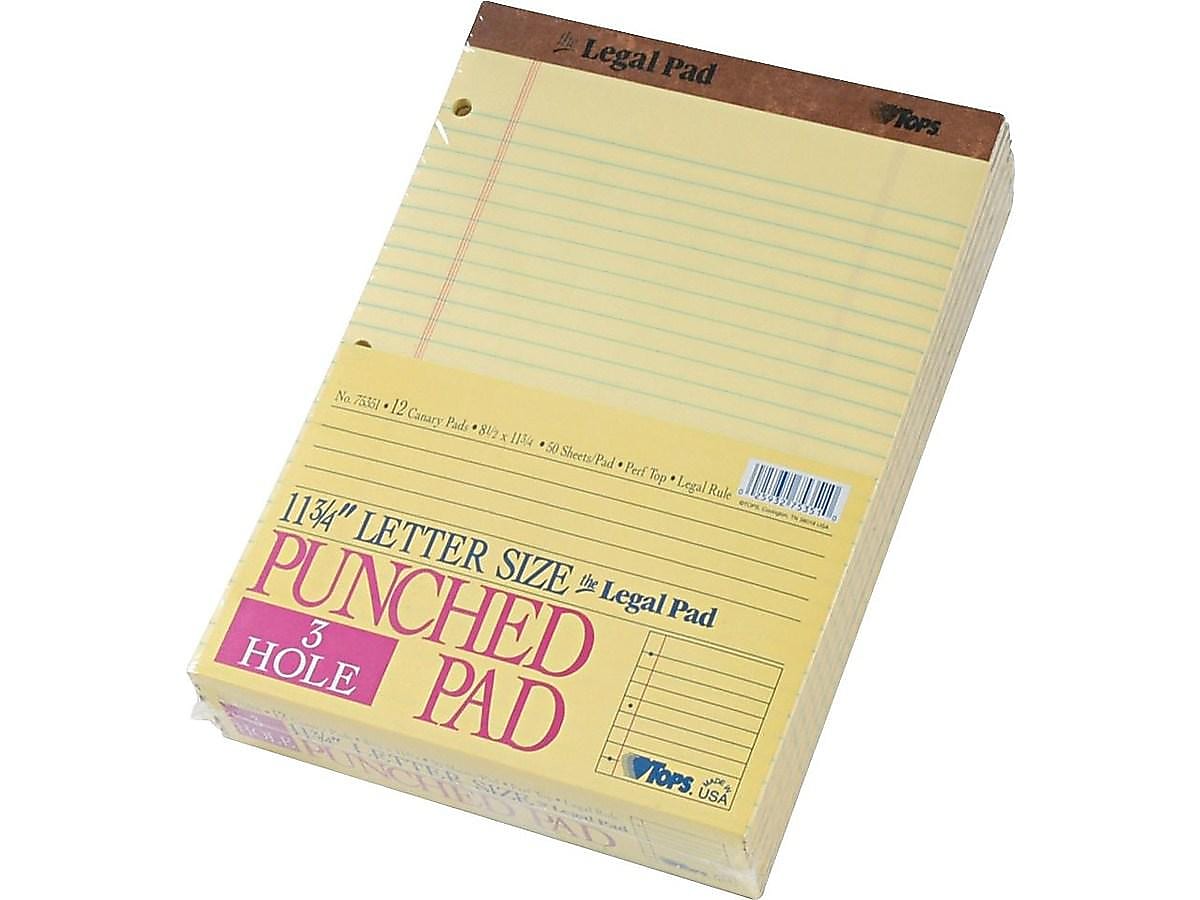 TOPS Legal Notepad, 8.5