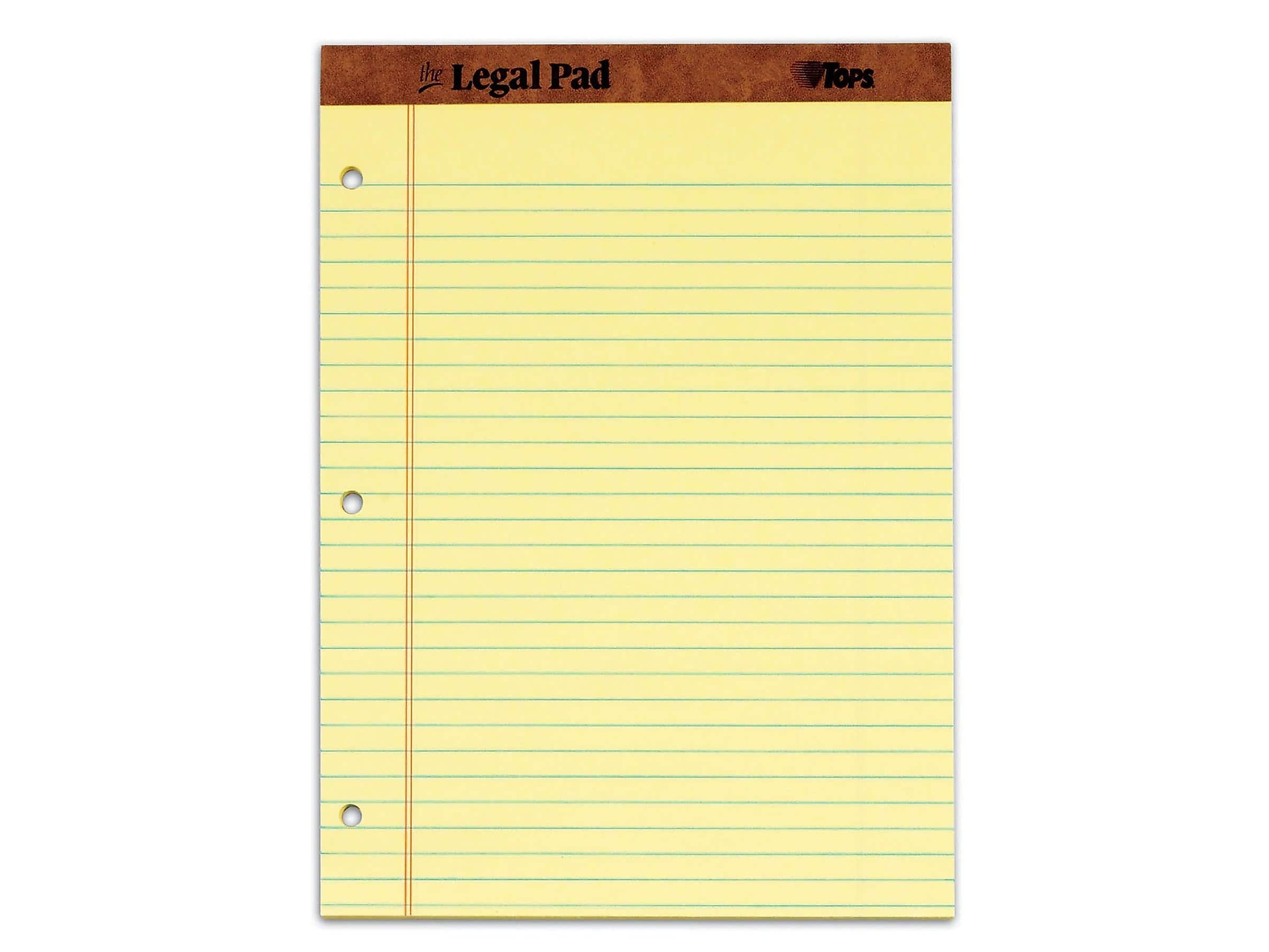 TOPS Legal Notepad, 8.5