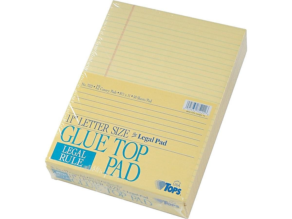 TOPS Legal Notepads, 8.5