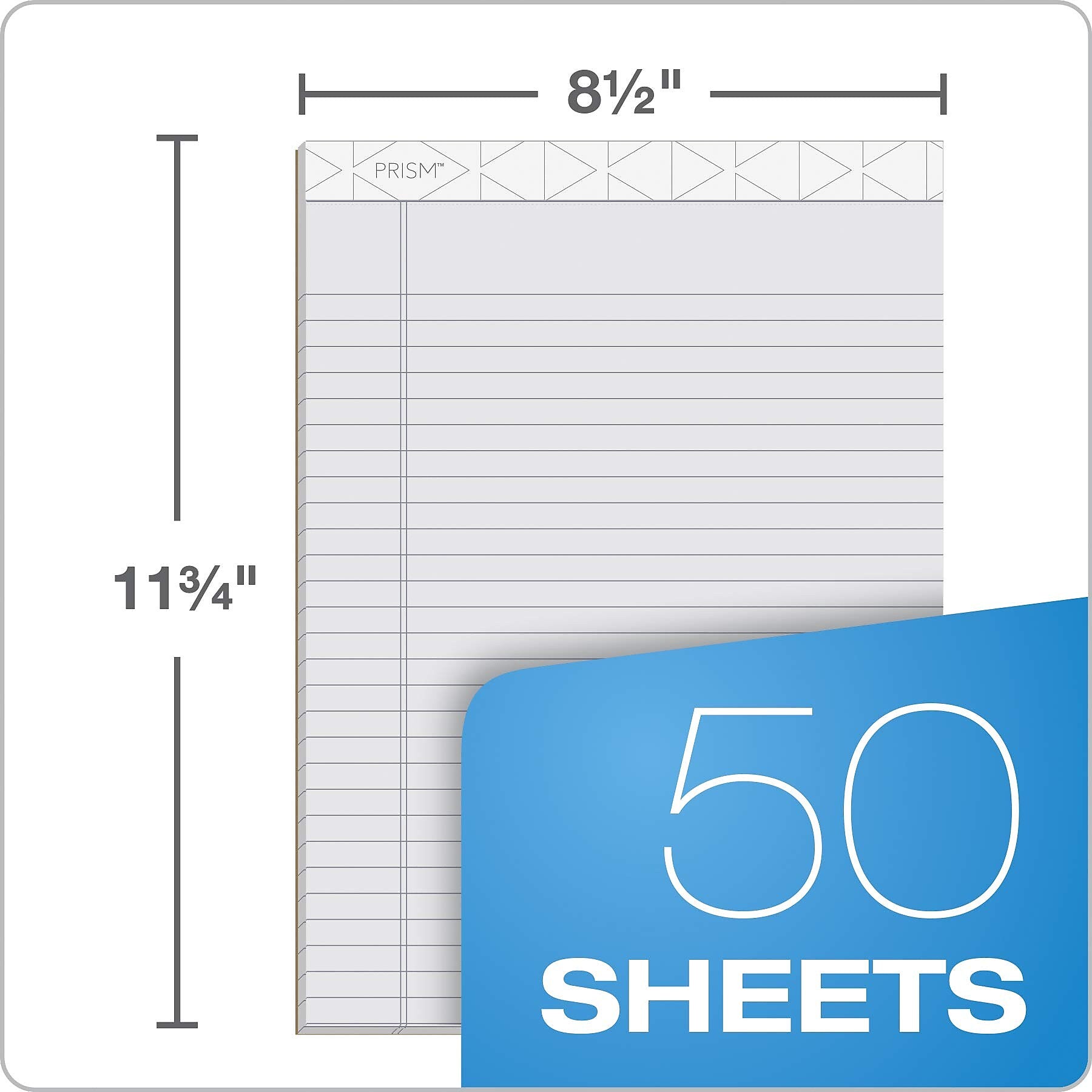 TOPS Prism Notepad, 8.5