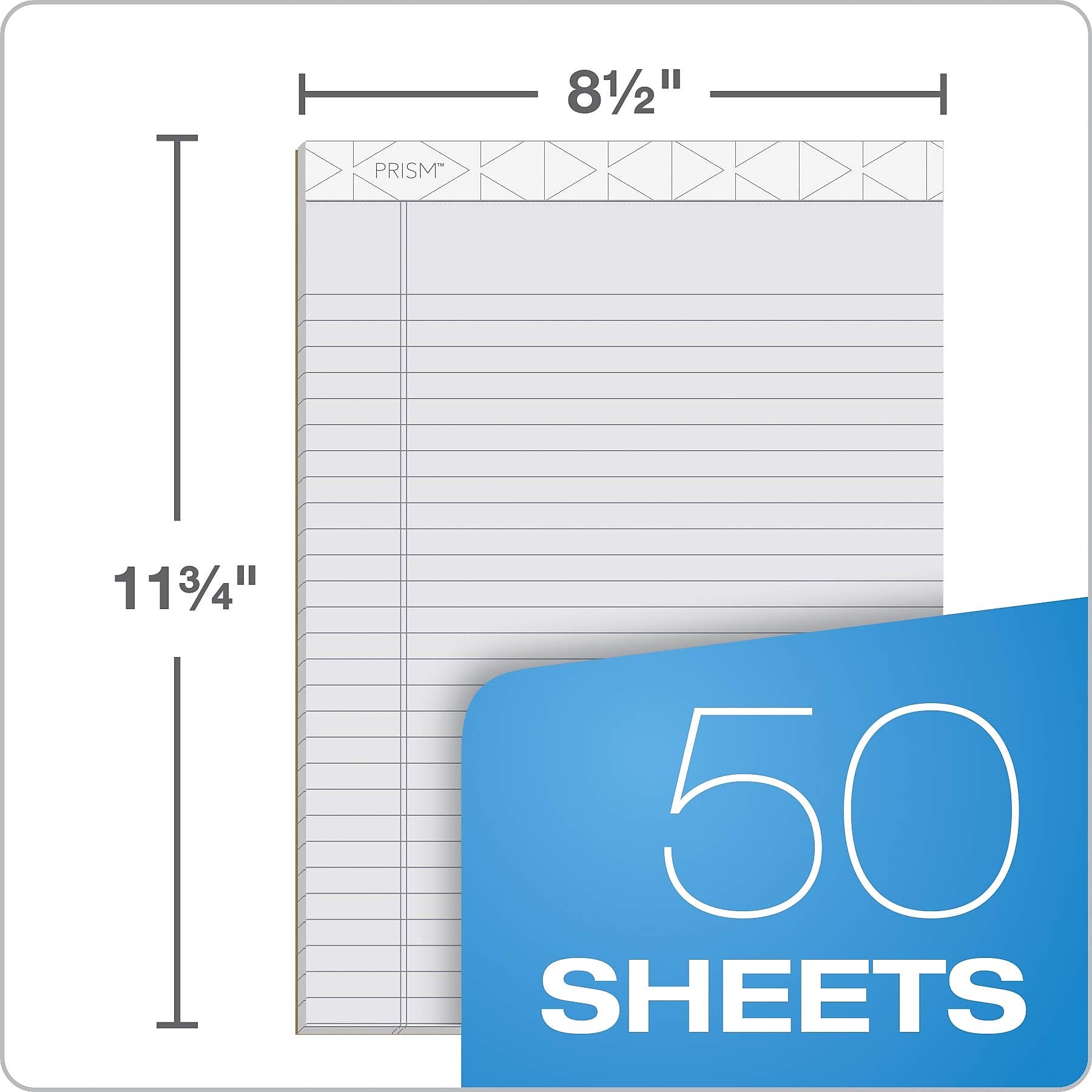 TOPS Prism Notepad, 8.5