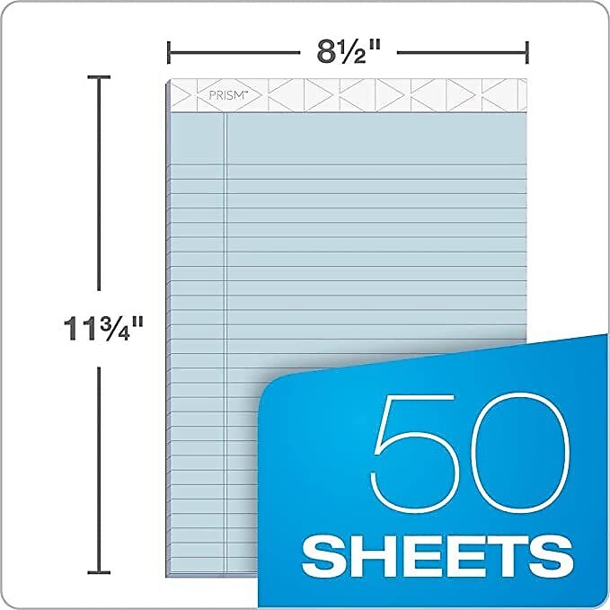 TOPS Prism+ Notepads, 8.5