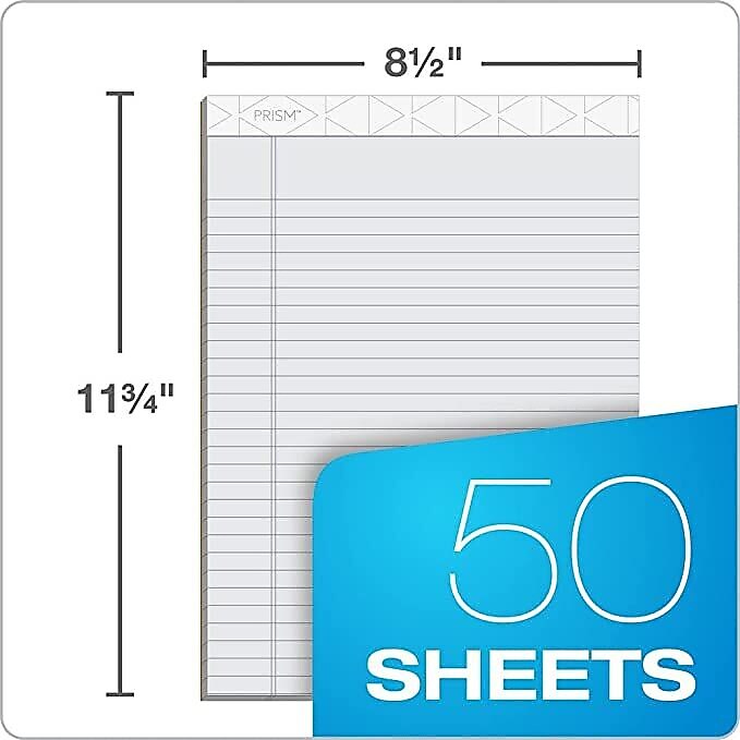 TOPS Prism+ Notepads, 8.5